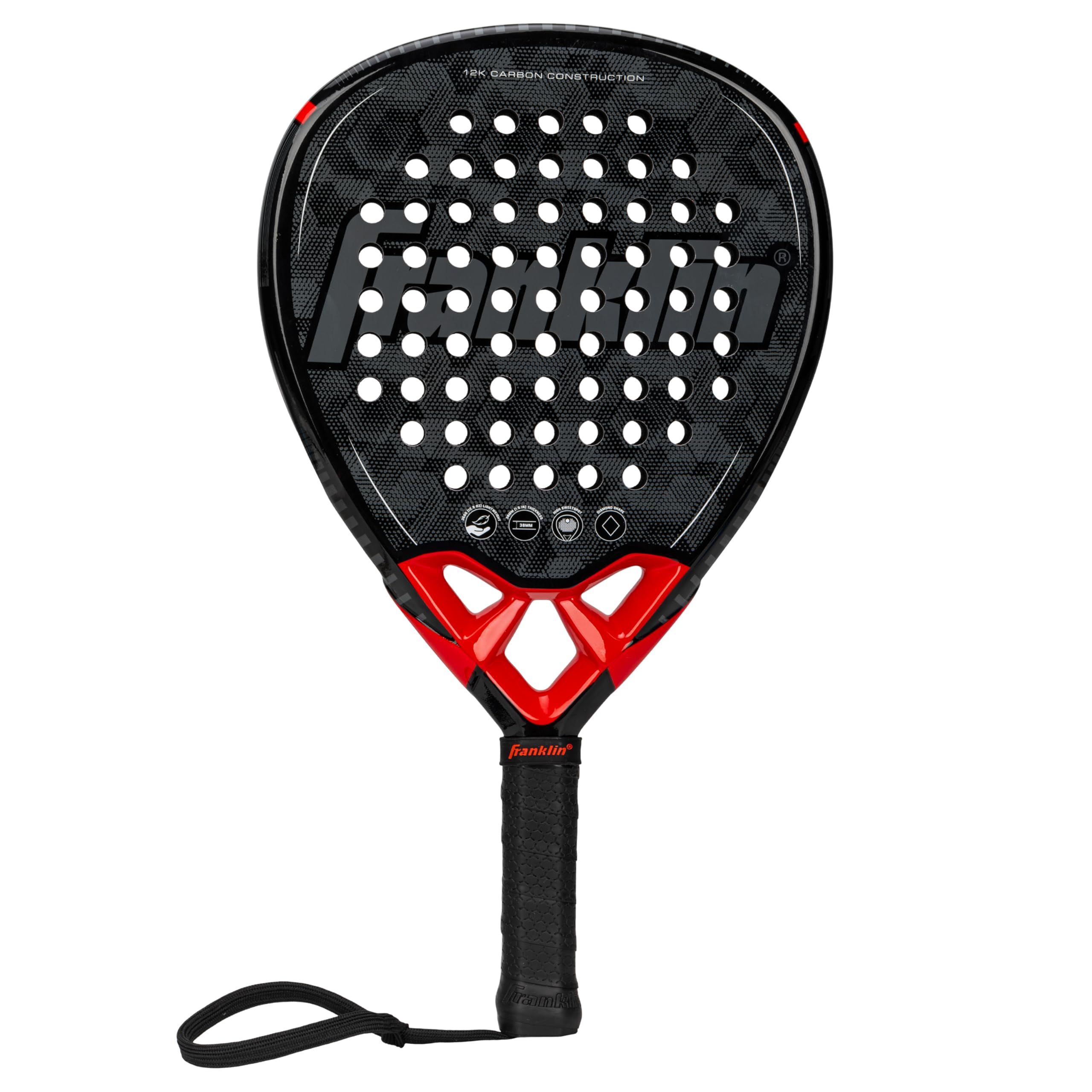 Franklin Sports Padel Rackets (Aurora/Endeavor/Glide): Foam Core for Intermediate/Advanced Players