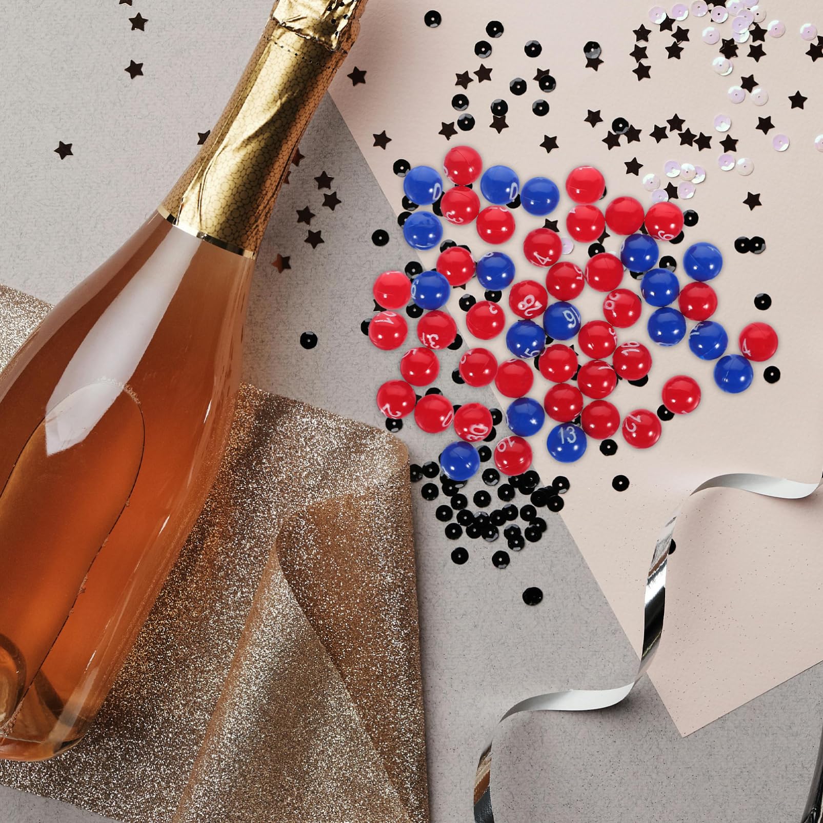 OFFSCH Plastic Bingo Balls 1 Pack Ideal for Party Games Raffle Drawings Event Props