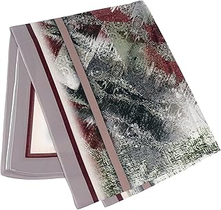 سكارف من الشيفون بطباعة رقمية للنساء من المدثر، متعدد الألوان، مقاس 1.78 متر × 75 سم
