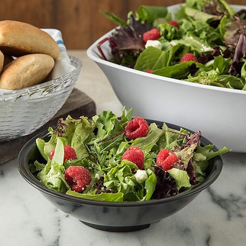 Miniatura 4 de Carlisle FoodService Products 800B03 - Ensaladera de melamina, 27 onzas, color negro (paquete de 2)