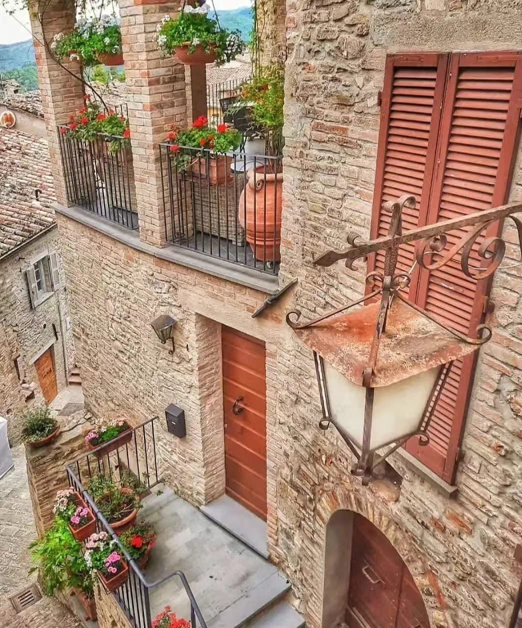 Haeran River Old Town Montona Painting Colour Talk Painting by Numbers DIY Unique Canvas Oil Painting Kit Digital Painting