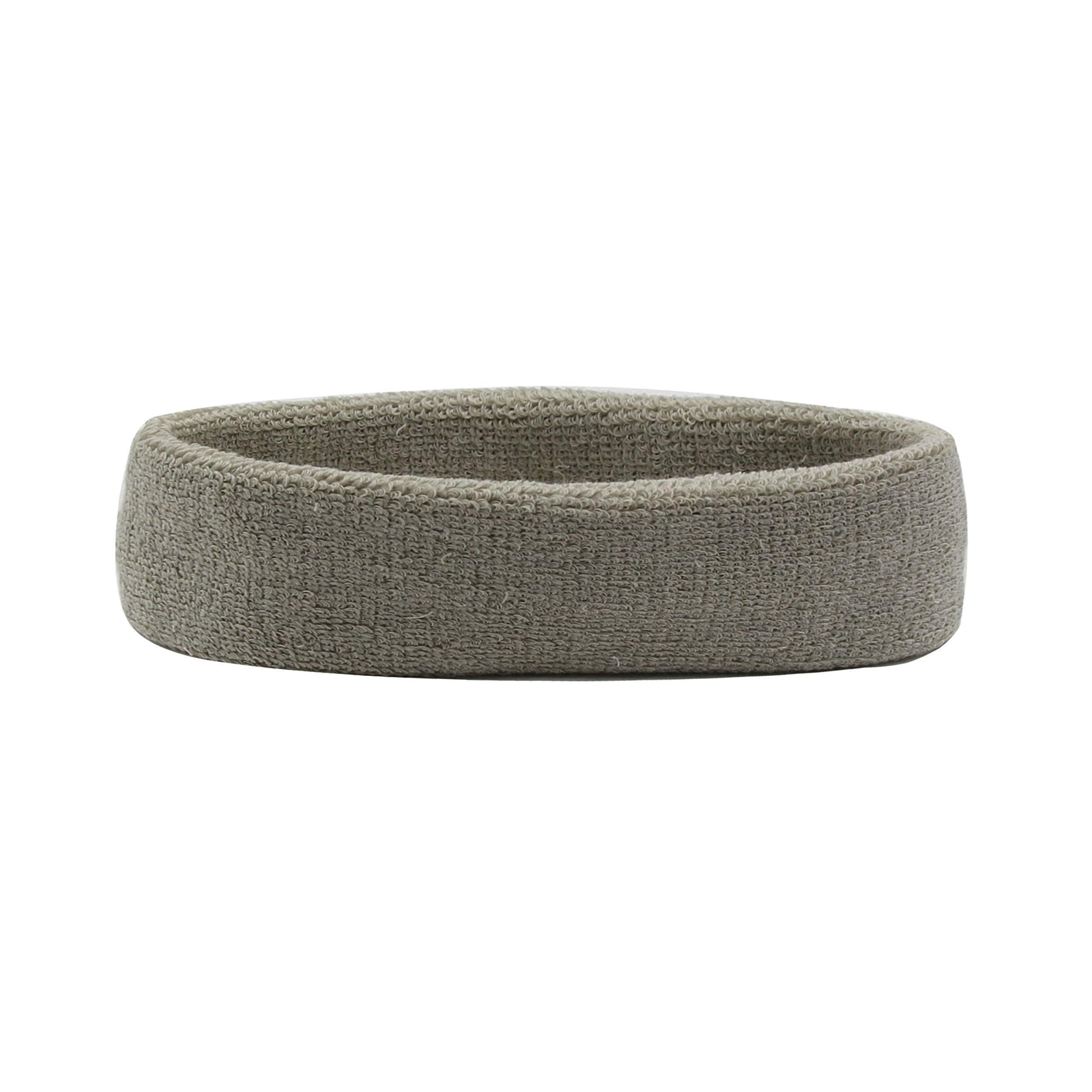Hanerdun sports headband, women men sweatbands, cotton terry, for running, biking, jogging, tennis, football — image 1
