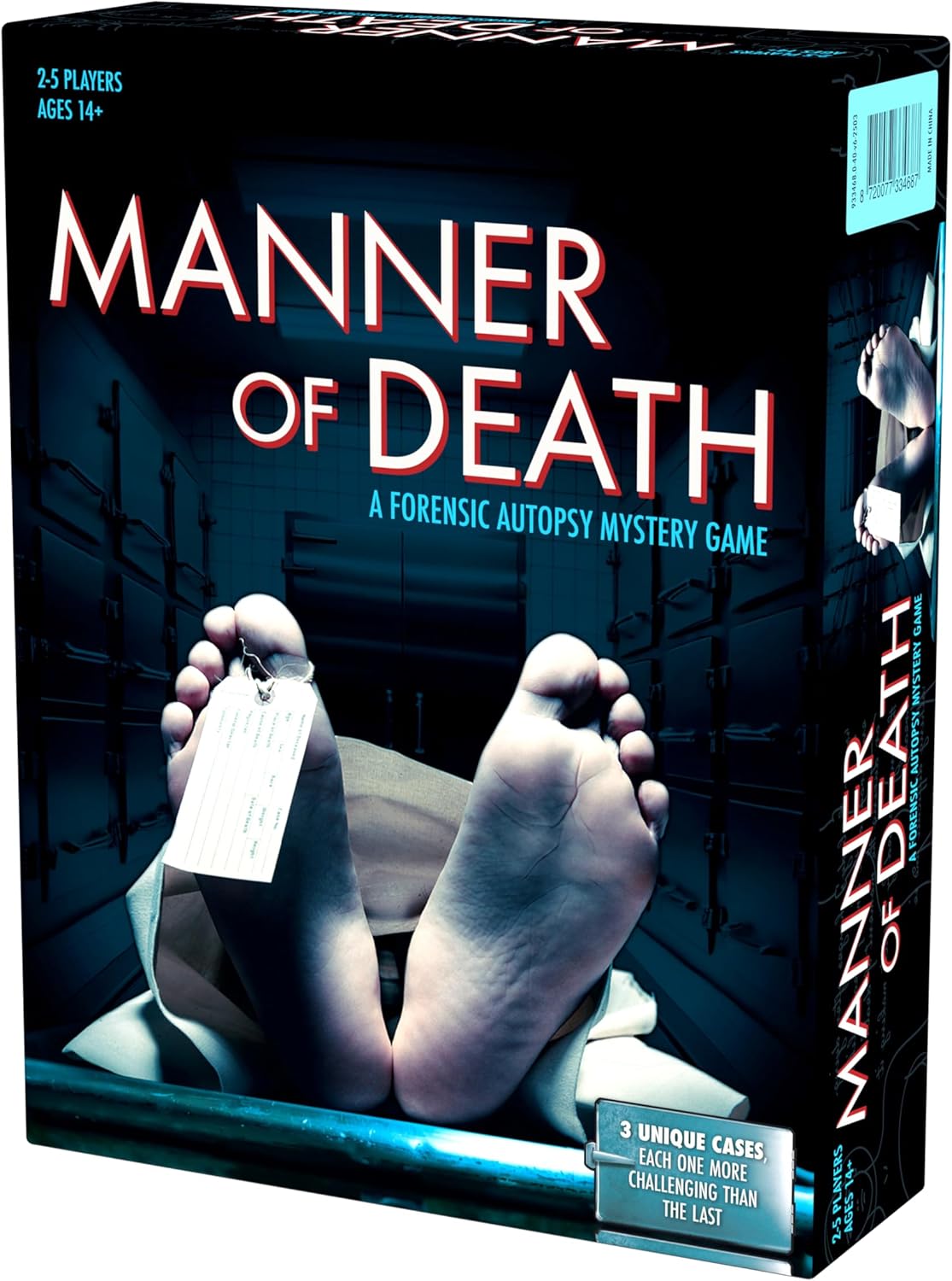 Endless Games Manner of Death | True Crime Autopsy Game | Forensic Investigation Mystery with 3 Unique Cases | 2-5 Players, Ages 14+