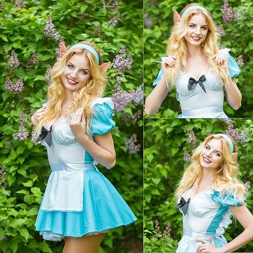 Miniatura 6 de Aster Orejas de elfo para cosplay, orejas de elfo para fiesta, disfraces, disfraces, disfraces, disfraces, disfraces, Halloween, Navidad, vampiro,