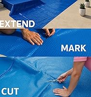 Vista 5 de SunHeater Manta Solar para Piscina - Cubierta Térmica Rectangular de Servicio Pesado con Burbujas - Calentador Solar de Transferencia de Calor