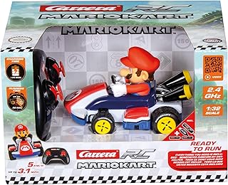 Carrera - 370320001 RC I 2.4GHz Mario Kart Race Kart 1:32 I Mario RC Vehicle I Officially Licensed I Authentic Design I For Nintendo Fans I Remote Controlled Car