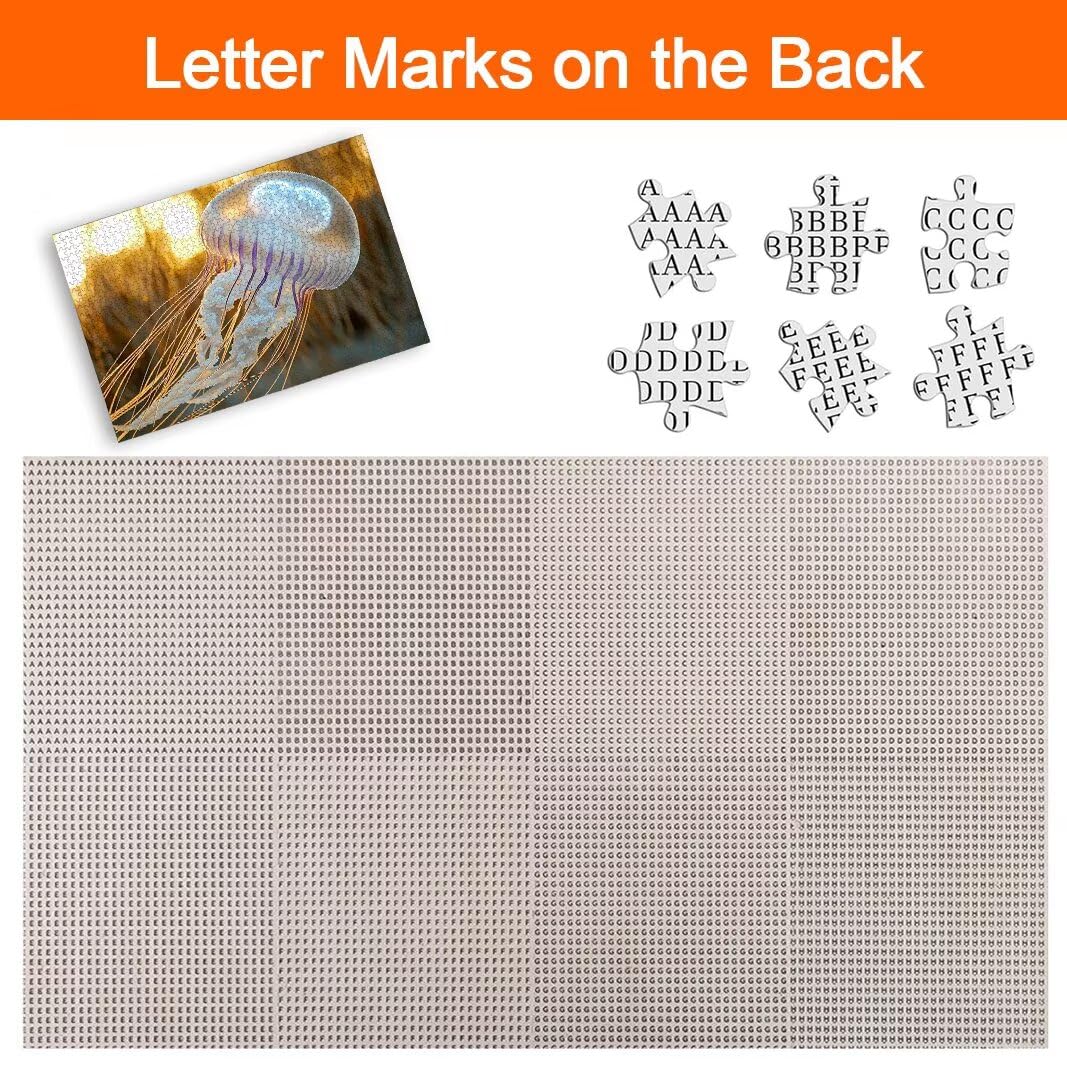 Puzzle 5000 elementów, puzzle meduzy dla dorosłych, drewniane puzzle