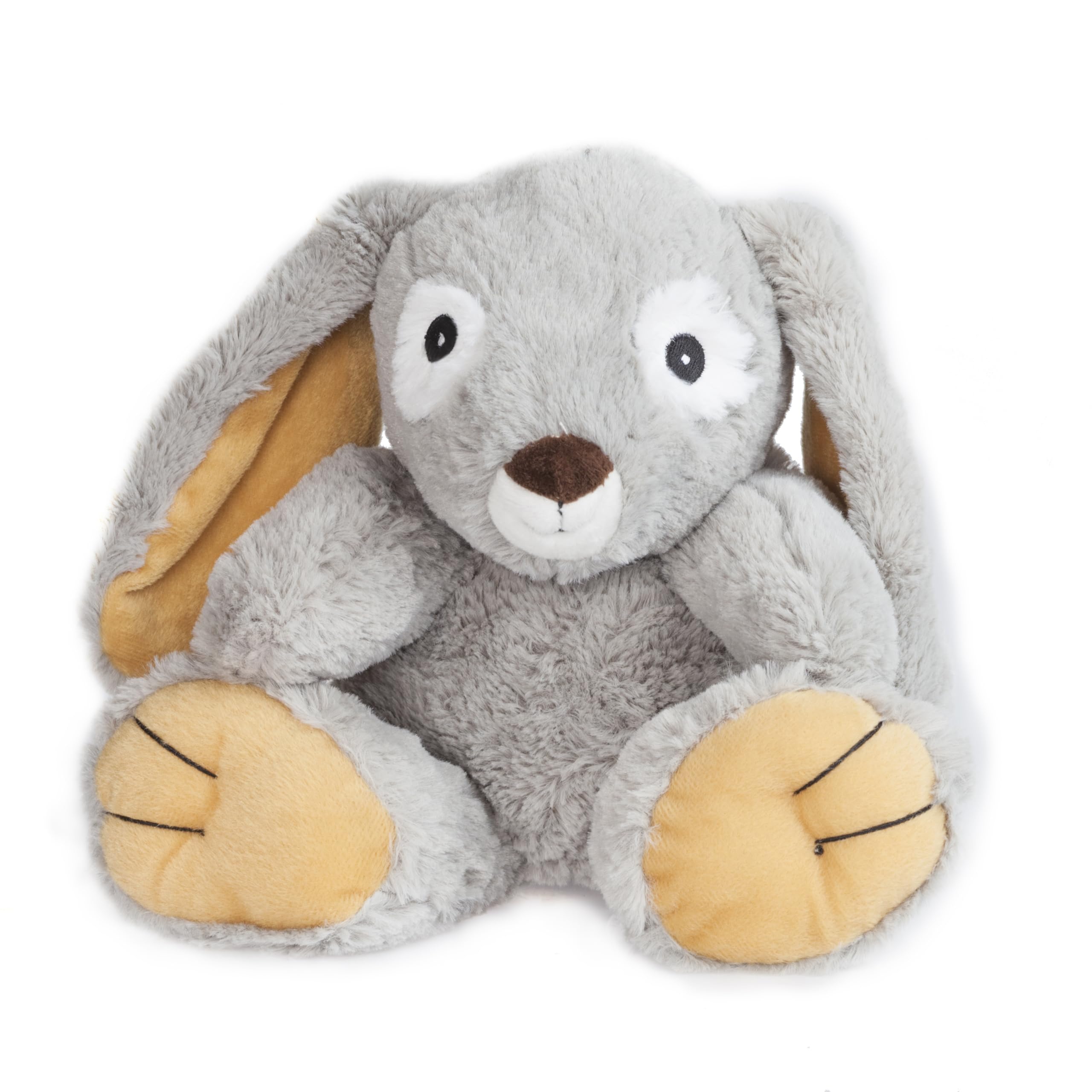 Pelucho - Bouillotte Peluche Lapin - Bien-Être, Chaleur et Douceur - Micro-Ondable - Grains de Blé et Fleurs de Lavande - Fabriquée en France
