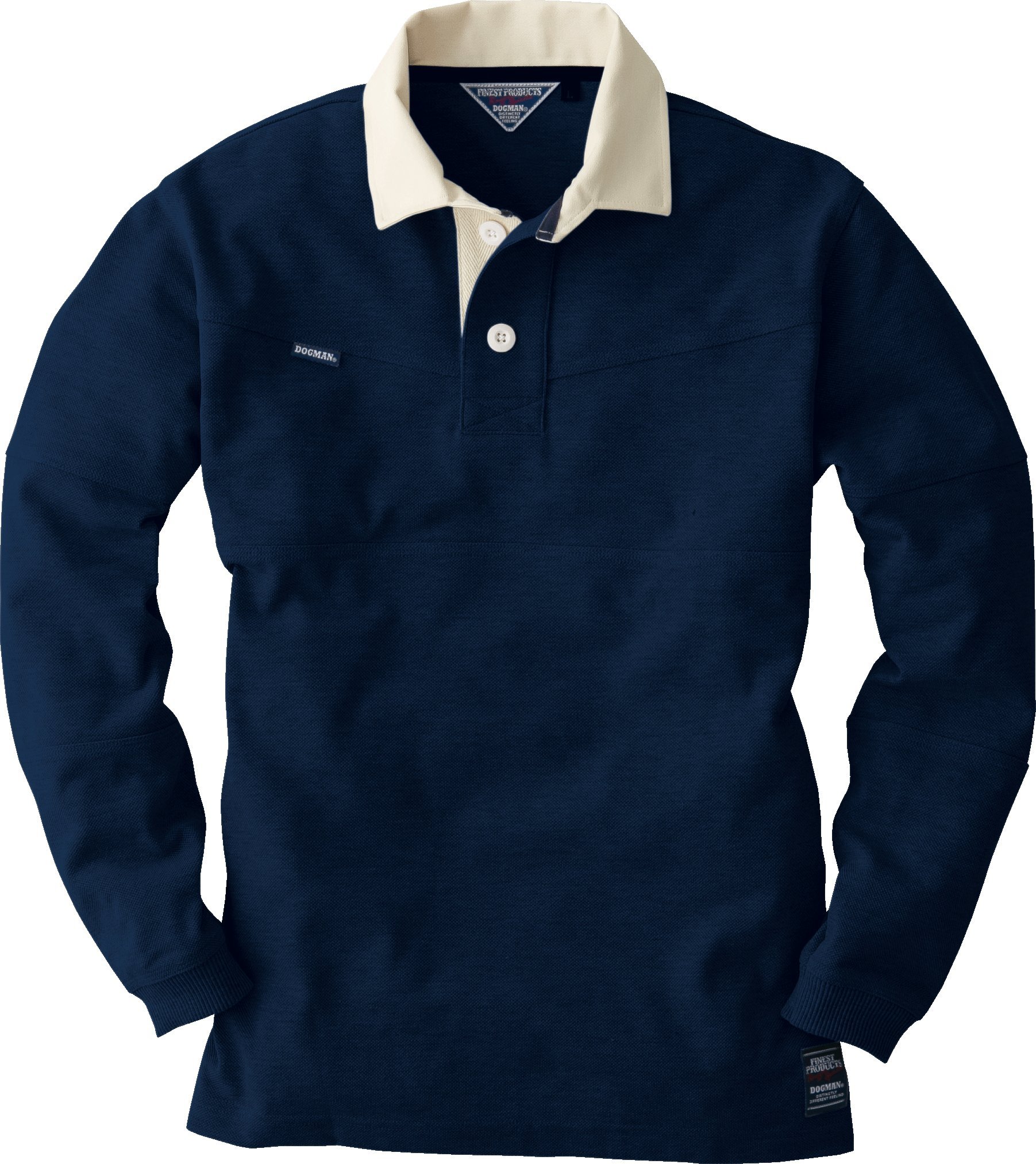 Amazon.co.jp: CUC DOGMAN 長袖ラガーシャツ 紺 Sサイズ 1250