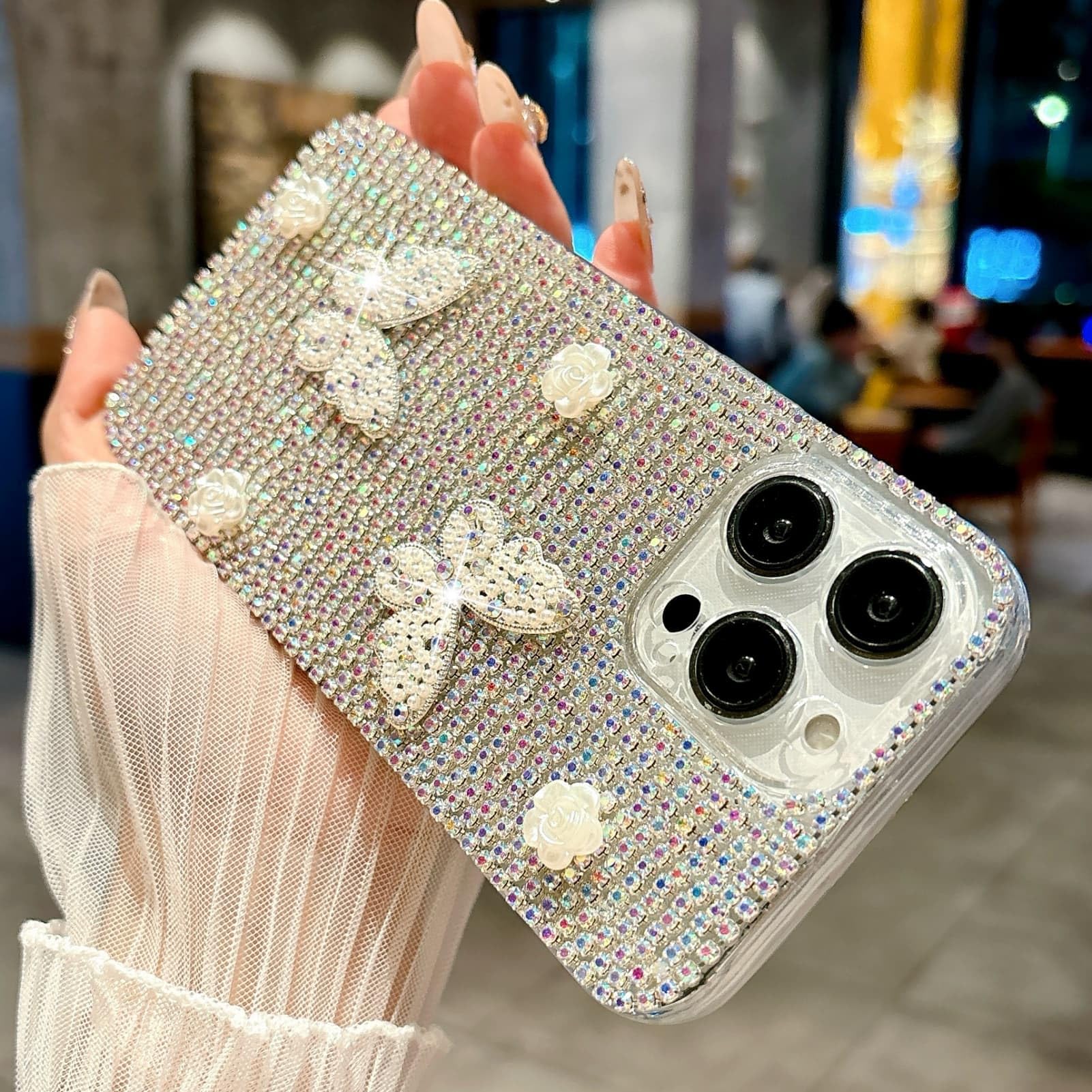 Amazon.com: for Motorola MOTO Edge 40Pro/X40 Diamond Phone Case