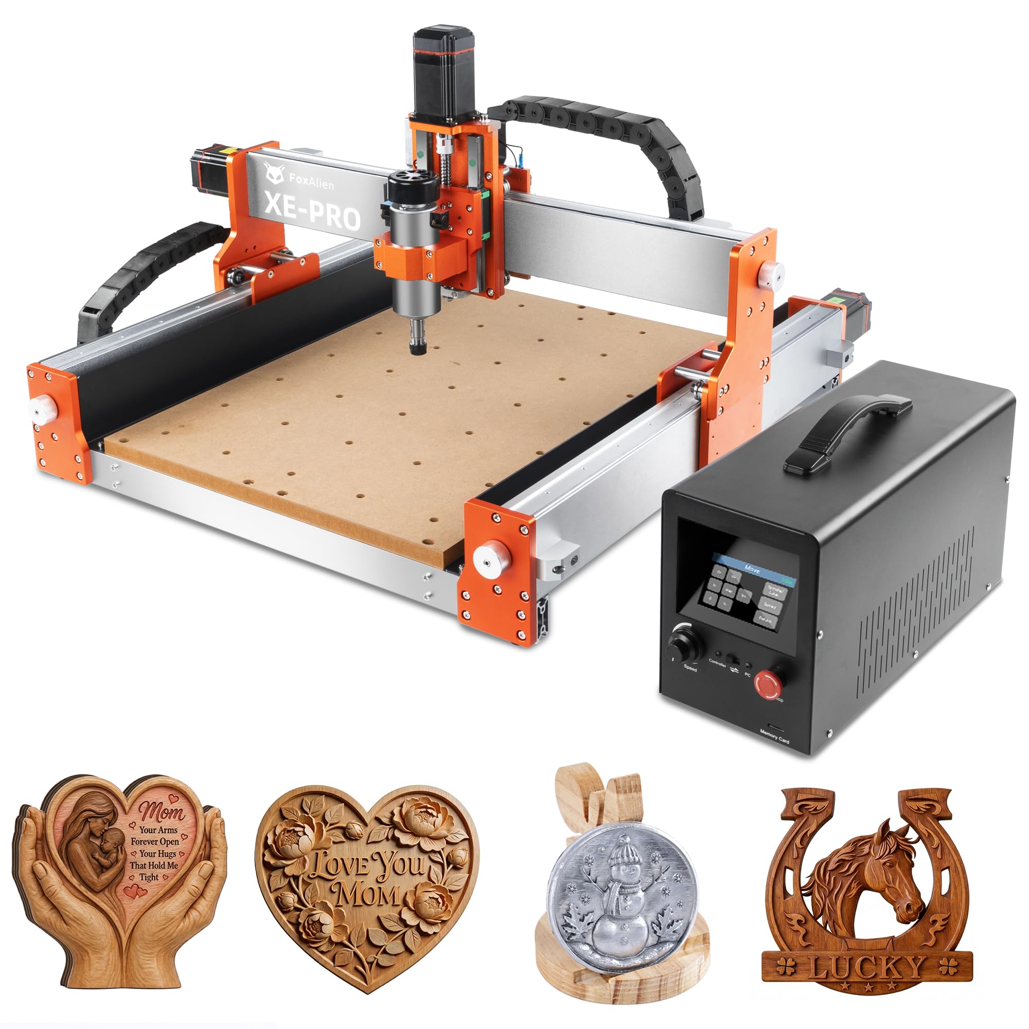 FoxAlien 3-axis CNC Router Machine XE-RPO, 400W Spindle Ball Screw