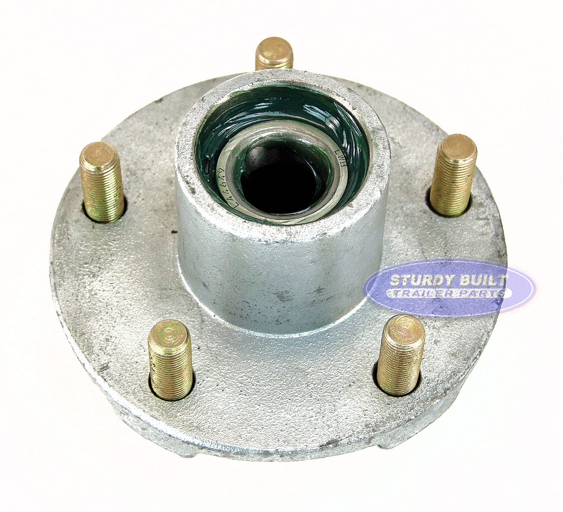 Pre Greased Trailer Hub Galvanized 5 Lug 1 1/16