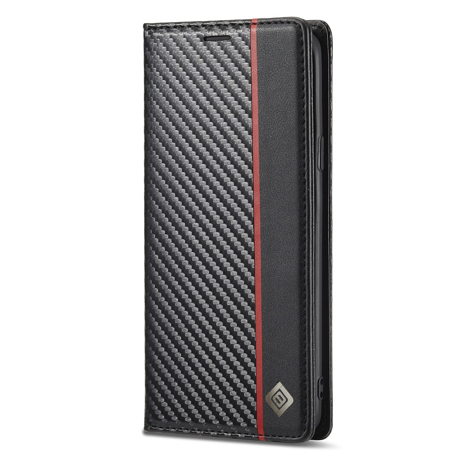 Mobcruz Wallet Case For Samsung Galaxy S7 Edge Carbon Fiber