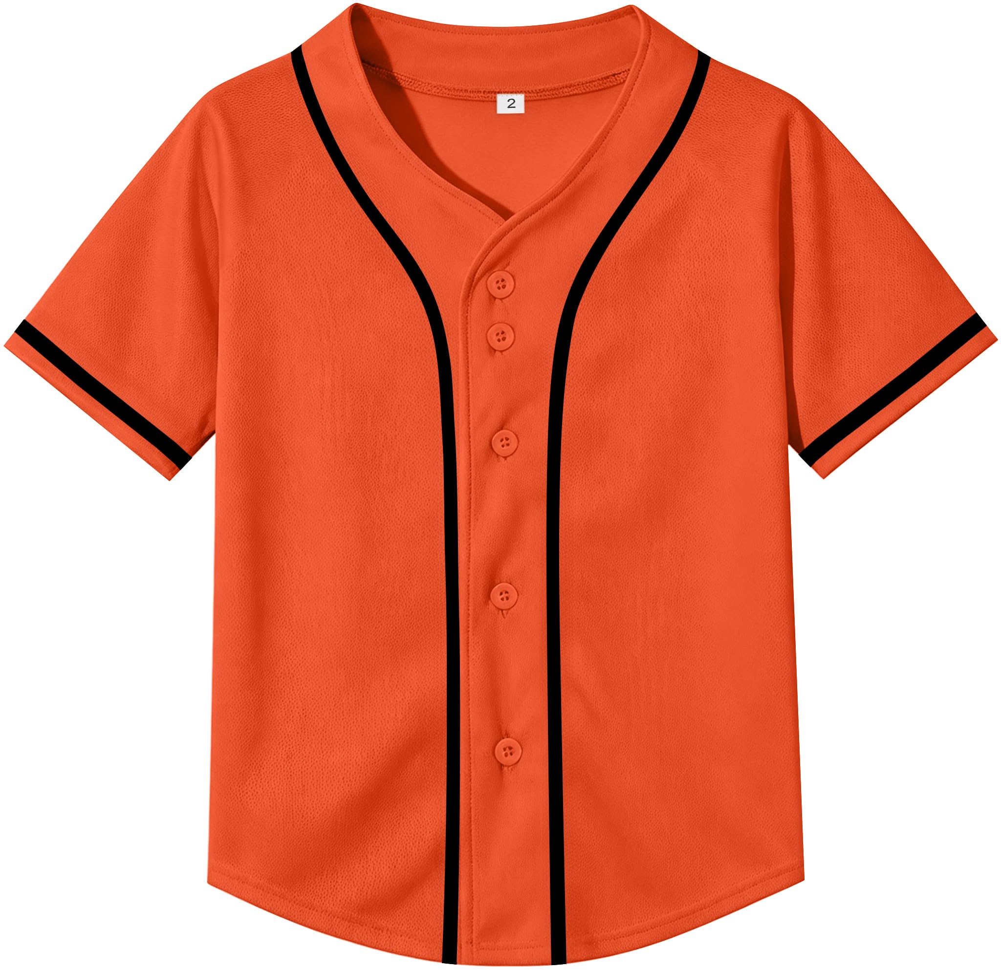 Yuji Itadori Kids Baseball Jersey Button Boys Short Sleeve T-Shirts Hip Hop Fashion Casual Sports Solid Color Shirt