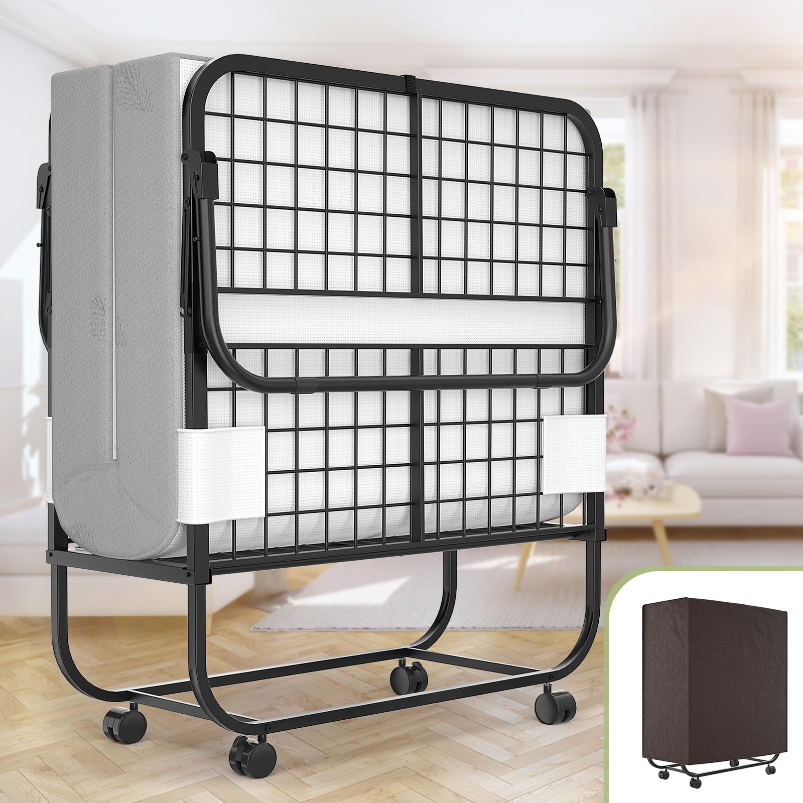 Buy Unikito Twin Folding Bed with Mattress, 75" x 38" Folded Bed