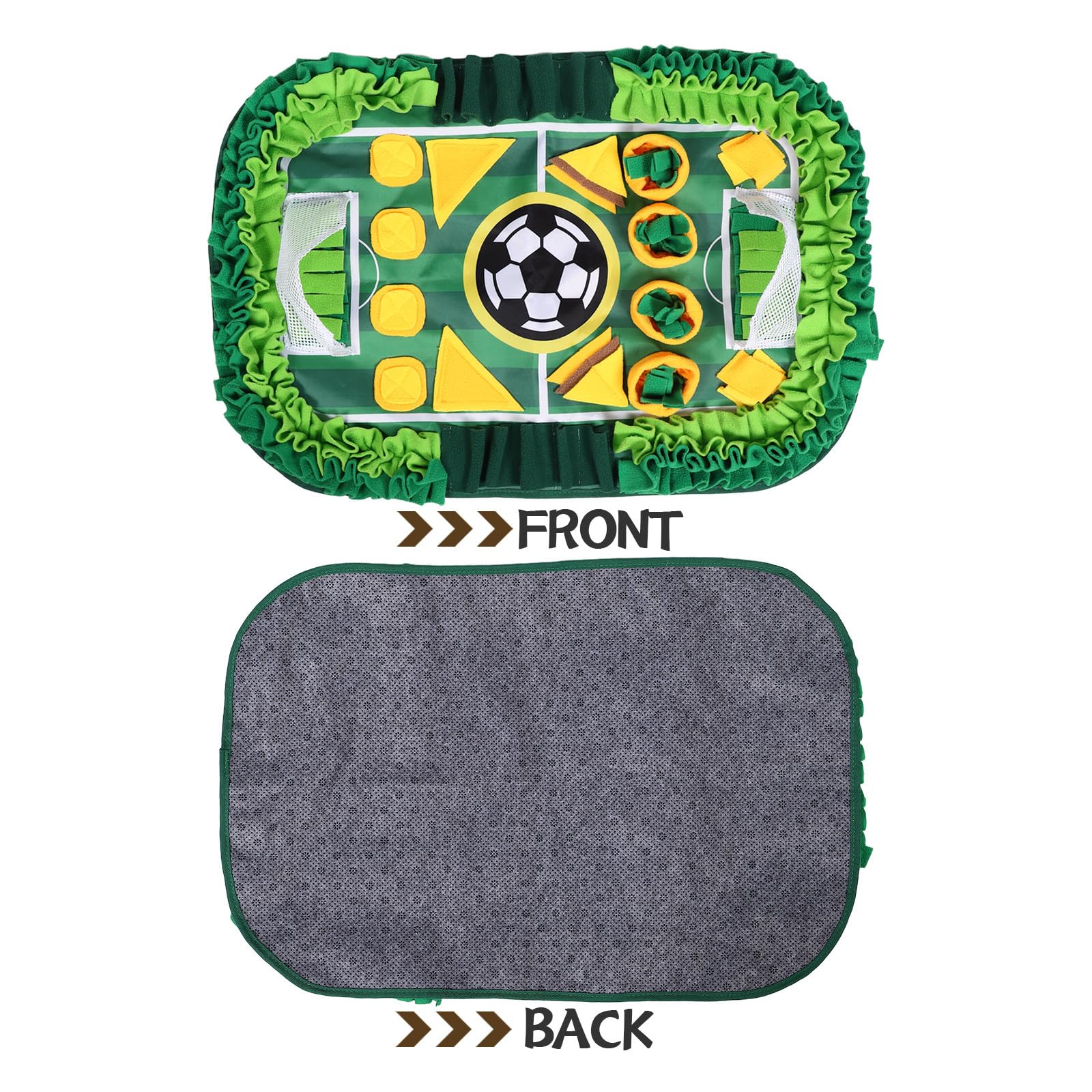 TOYANDONA Tapis de Fouille pour Chien Jeu Interactif de Terrain de Football Distributeur de Friandises Tapis Entraînement pour Animaux de Compagnie