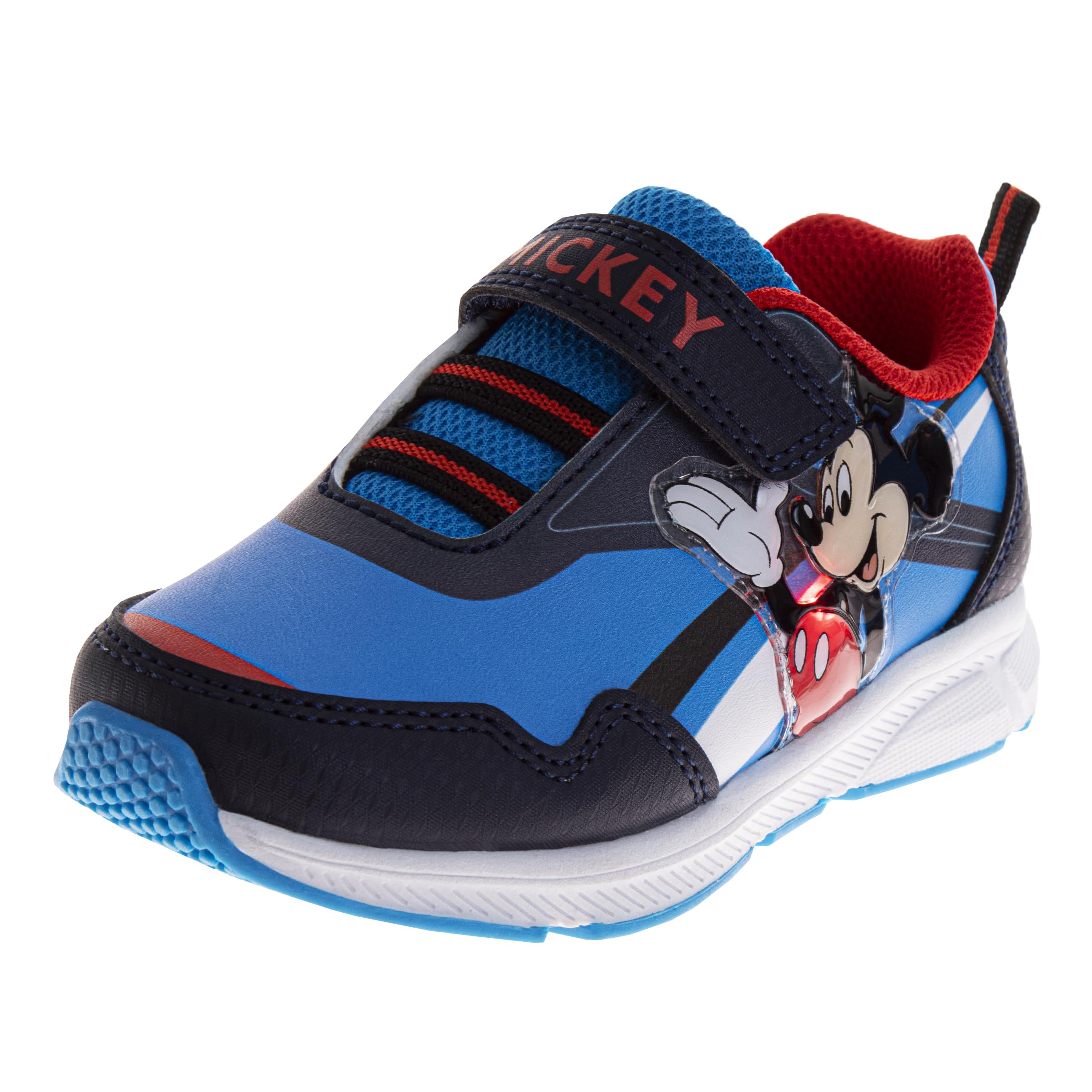 Josmo Scarpe da ginnastica unisex per bambini a Topolino, scarpe da ginnastica senza lacci per bambini