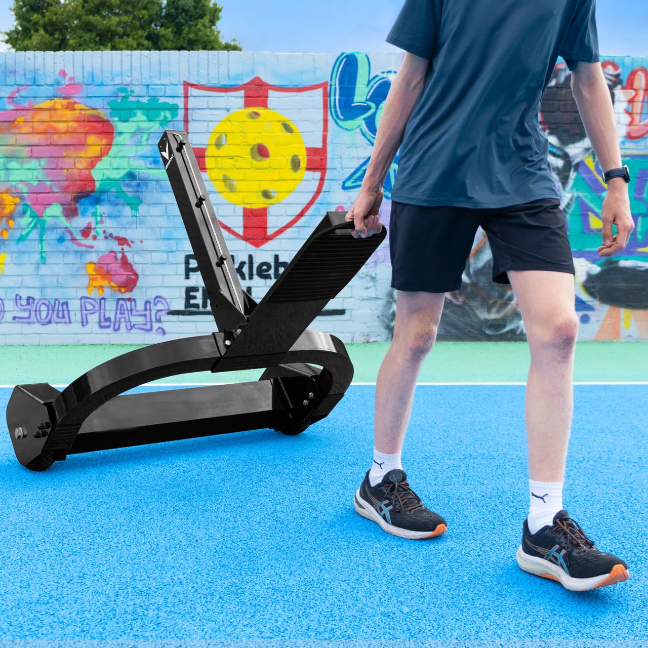 Vermont Rete & Pali Da Pickleball Ponderati - Set Portatile & Con Ruote
