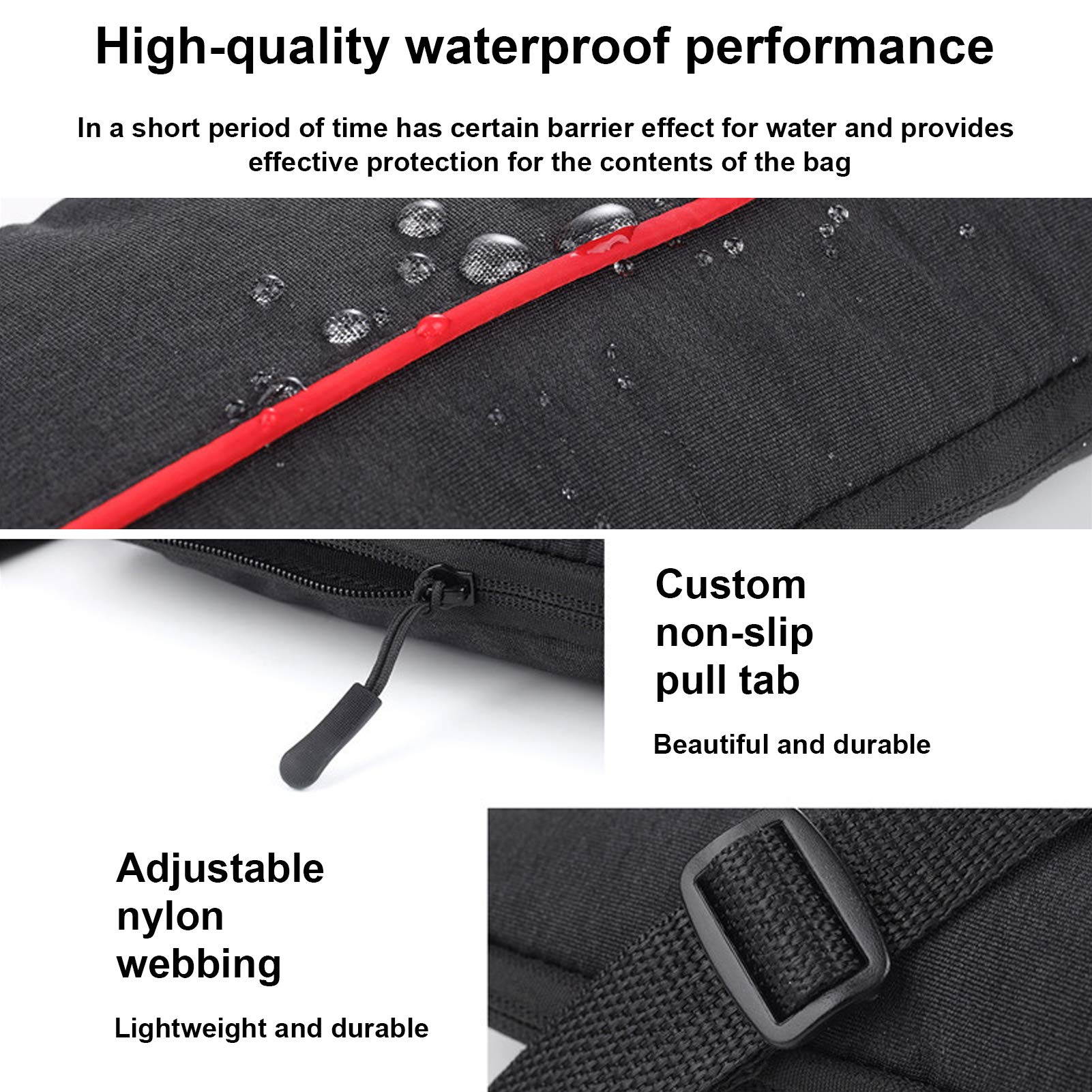 Borsa per treppiede, 50 cm Nylon Nero Resistente Borsa per treppiede Stabilizzatore Asta di prolunga Zaino a Tracolla Borsa Portatile con Tracolla
