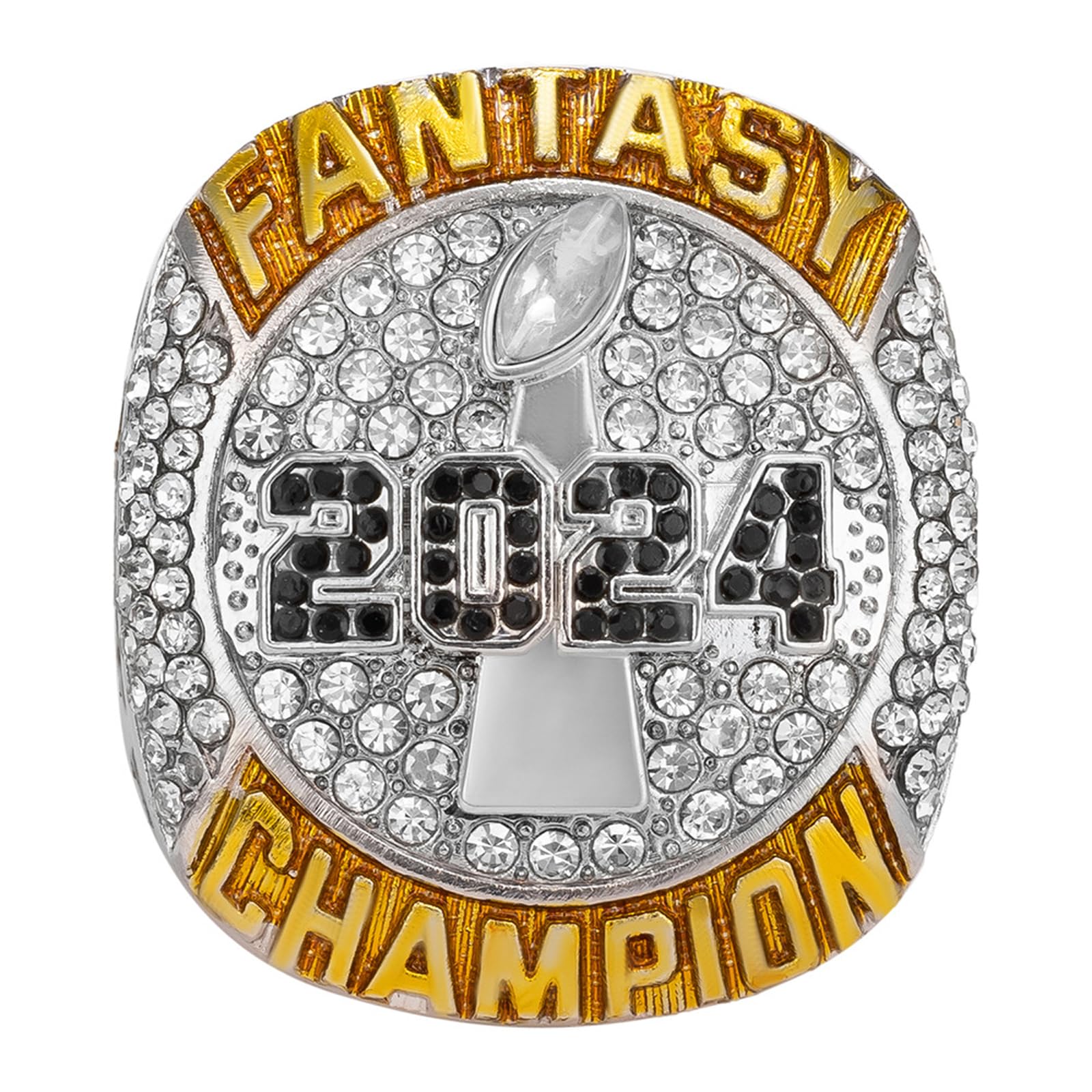 2024 Fantasy Football Ring Championship Ring FFL Champions Ring Souvenir Fan Geschenk Vatertag Sammlerstücke