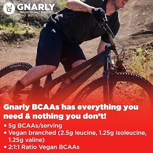 Vista 27 de Gnarly Nutrition BCAA en polvo, ponche de frutas - Aminoácidos BCAAS pre-entrenamiento - Certificado NSF Sport - Suplemento para apoyar