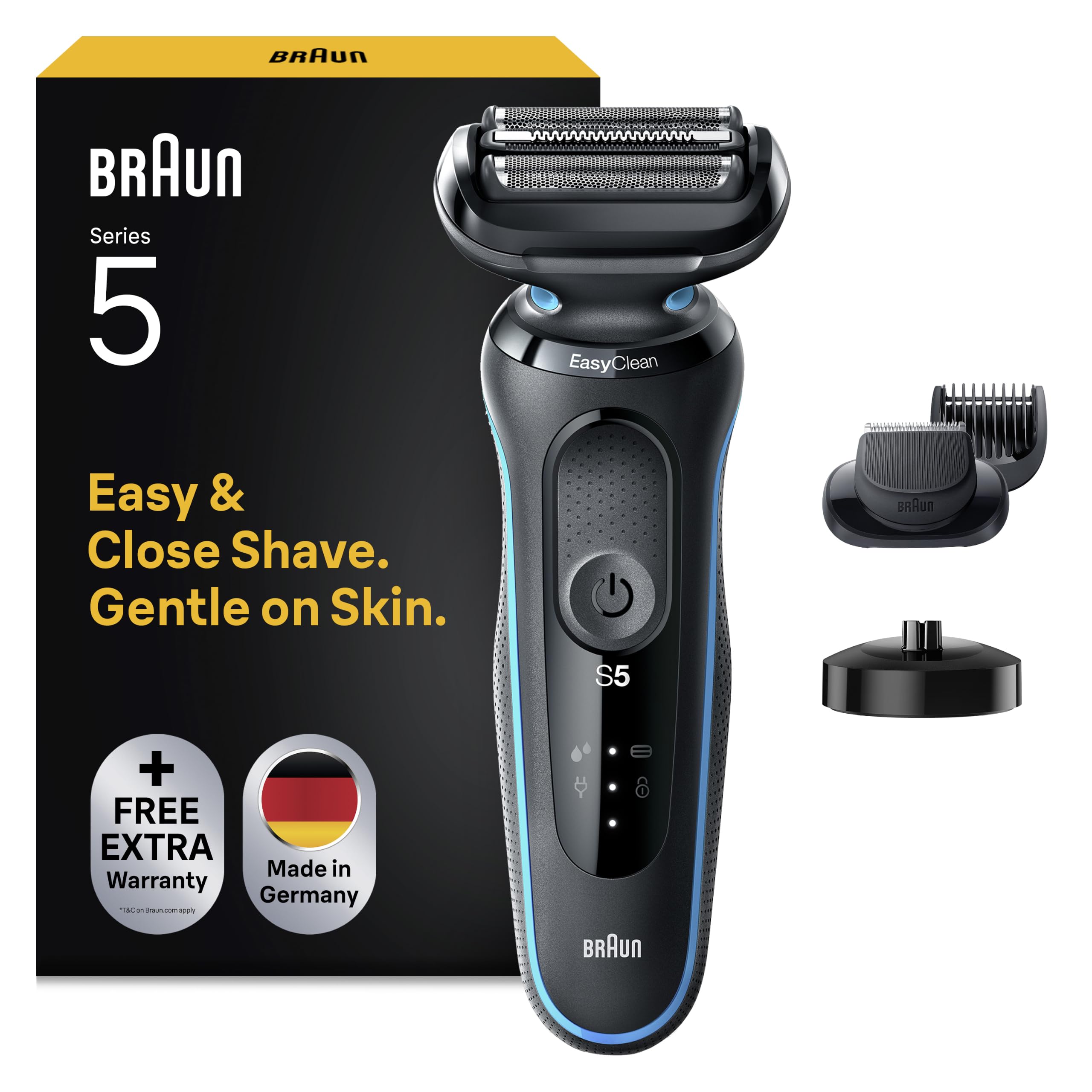 Braun Series 5 Men's Electric Shaver with EasyClick Beard Trimmer