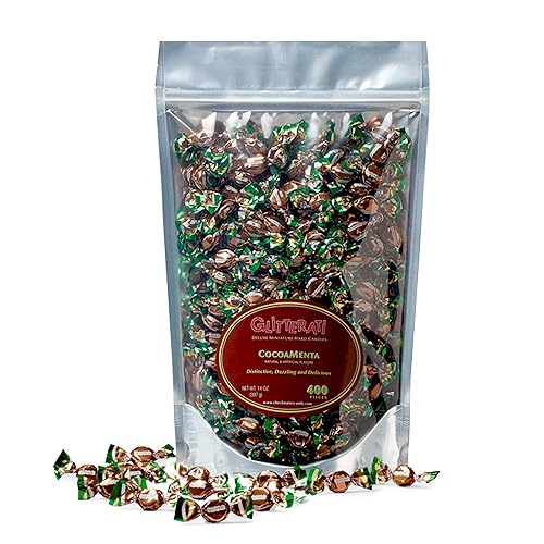 GLITTERATI Cocoamenta, caramelos duros italianos originales en miniatura, calidad de lujo, 1 libra (400 piezas envueltas individualmente