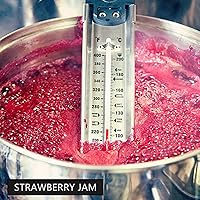 Vista 9 de Termómetro de acero inoxidable para freír alimentos, 2 unidades, con clip y agujero para colgar