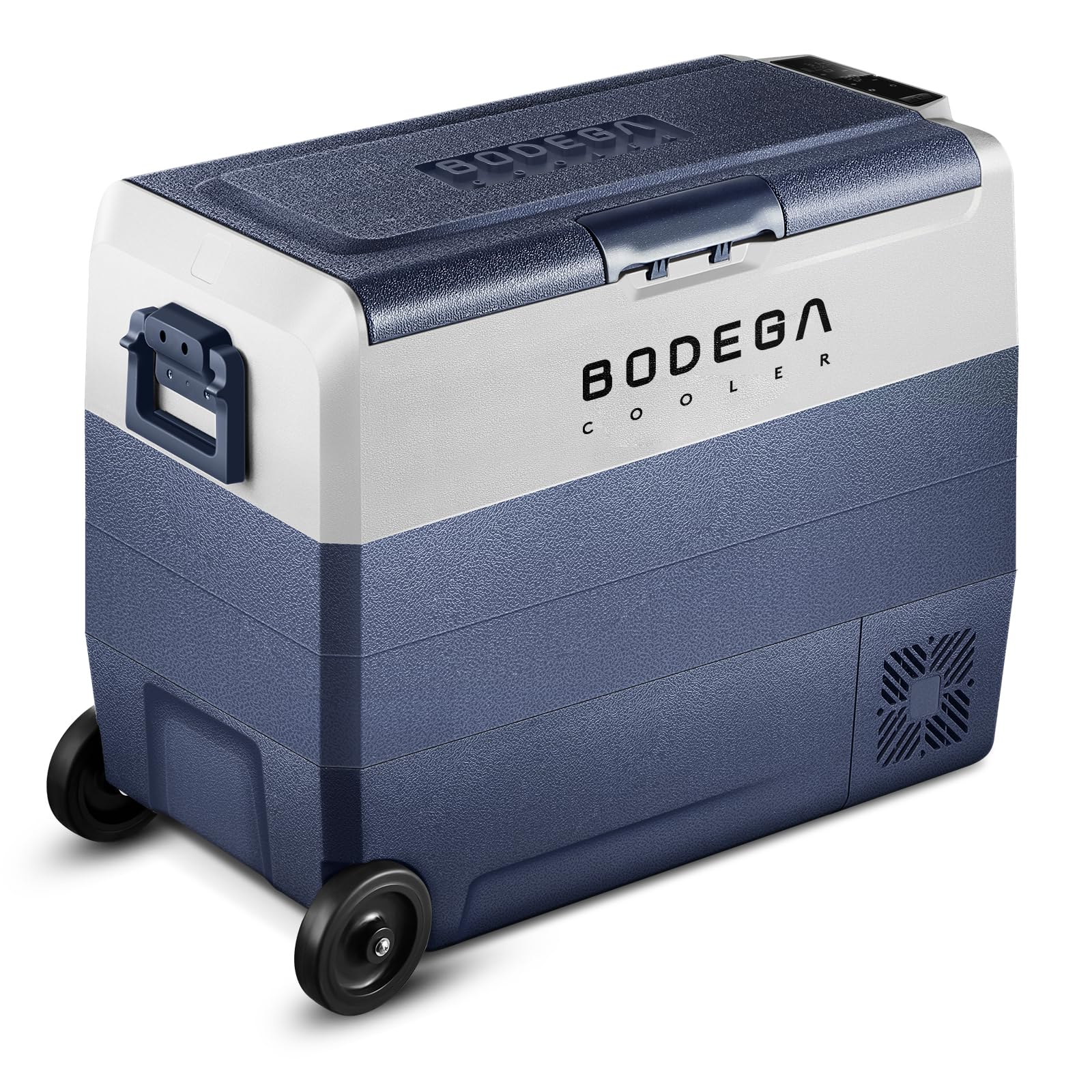 BODEGACOOLER 12 Volt Car Refrigerator,53Quart RV Fridge APP Control, Portable Car Freezer, (50L) -4℉-68℉ RV Electric Compressor Cooler 12/24V DC and 100-240V AC for Outdoor,Camping,Travel,Road Trip