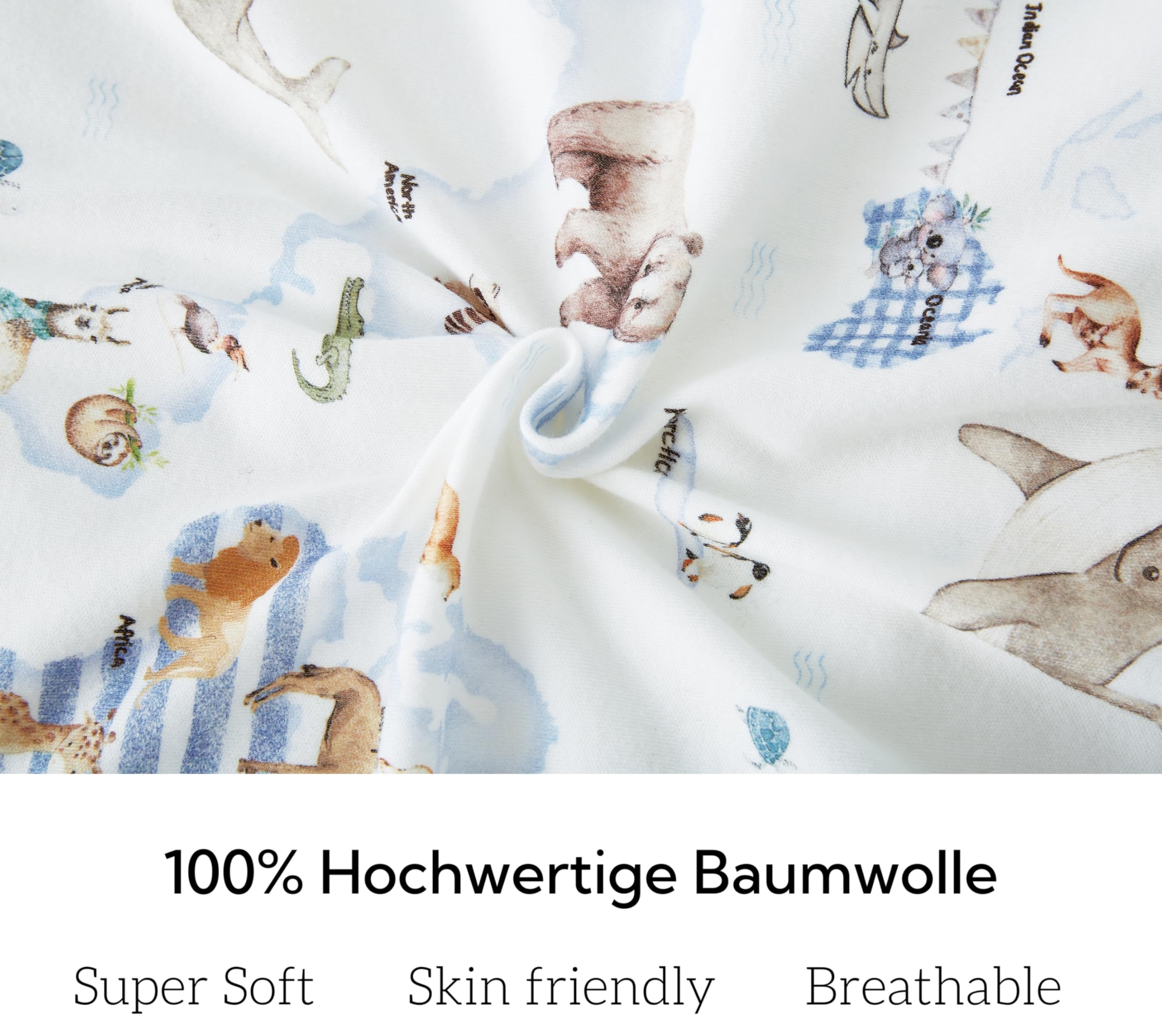 Chilsuessy Śpiwór niemowlęcy z nogawkami, 2 sztuki, 2,5 Tog, zimowy śpiwór, miękki, bawełna, śpiwór niemowlęcy z nogawkami
