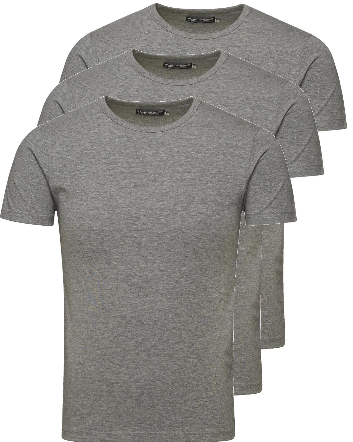 JACK & JONES Maglietta Uomo In Cotone - Girocollo, Manica Corta, Slim Fit - Basic Essenziale