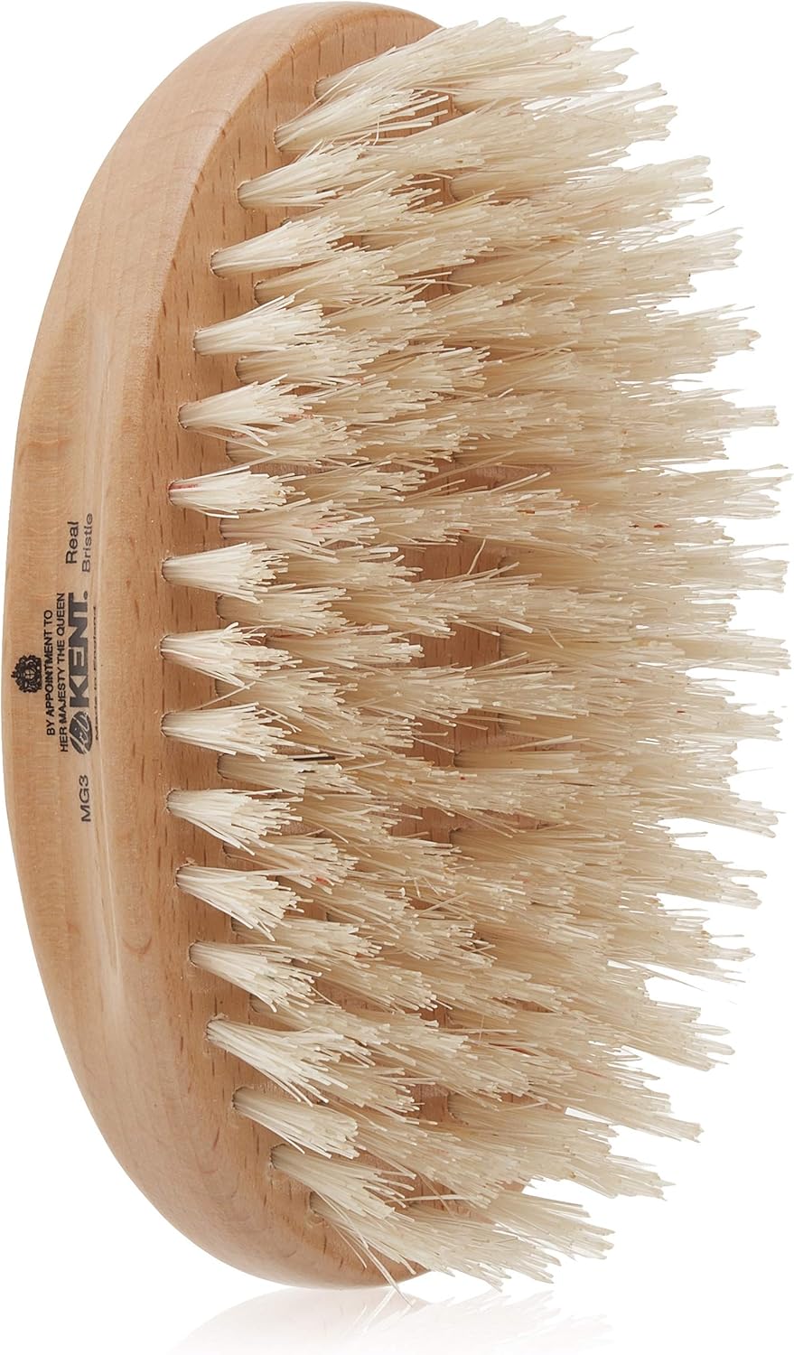 Kent Brushes Finest Men's Range ! MG3 Military Style Oval Beechwood