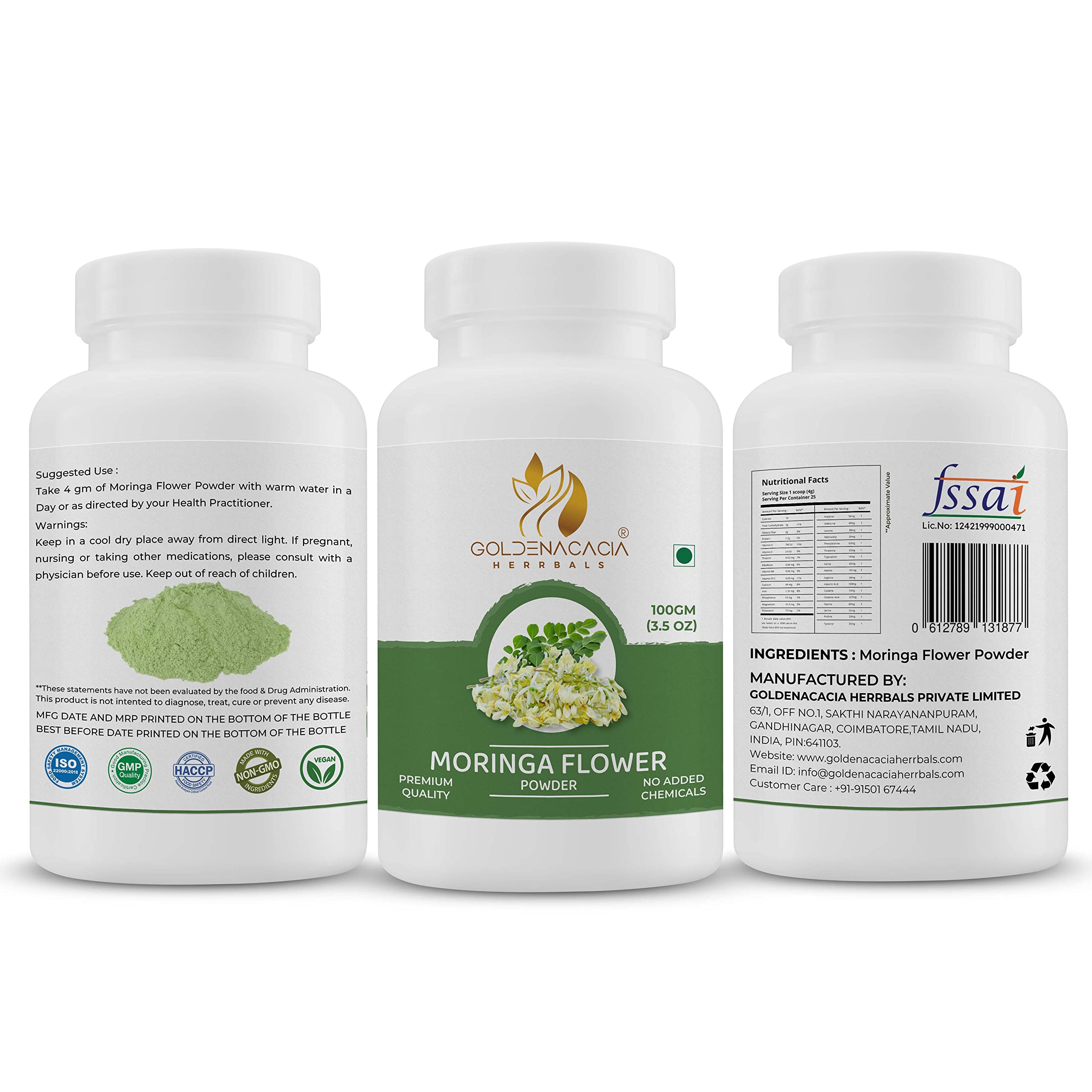 Goldenacacia Herrbals Moringa Flower Powder (100) (B0BRSZF2SV) Amazon Price History, Amazon Price Tracker