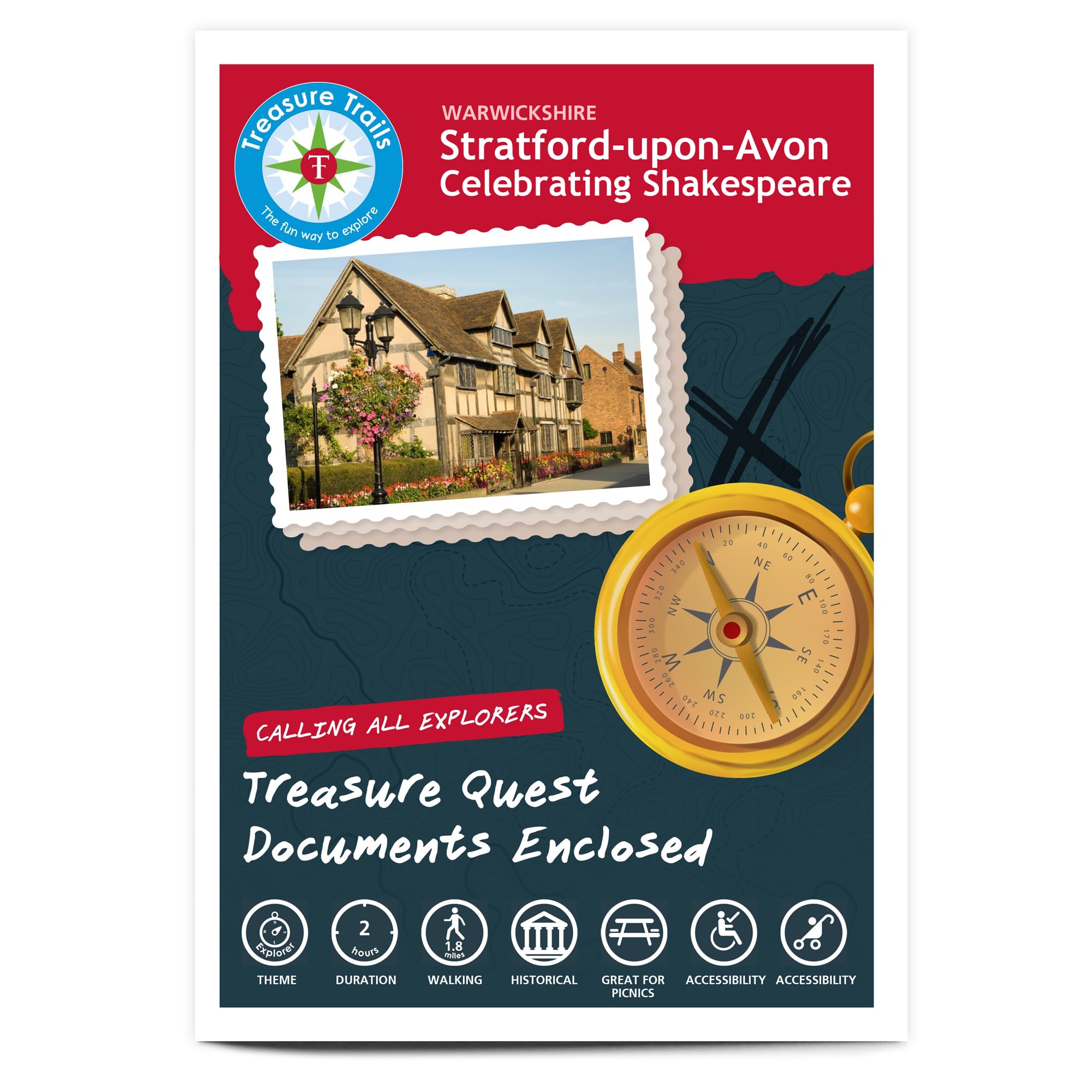 Treasure Trails - Stratford Upon Avon Treasure Hunt - Group and Solo Fun - History of Stratford