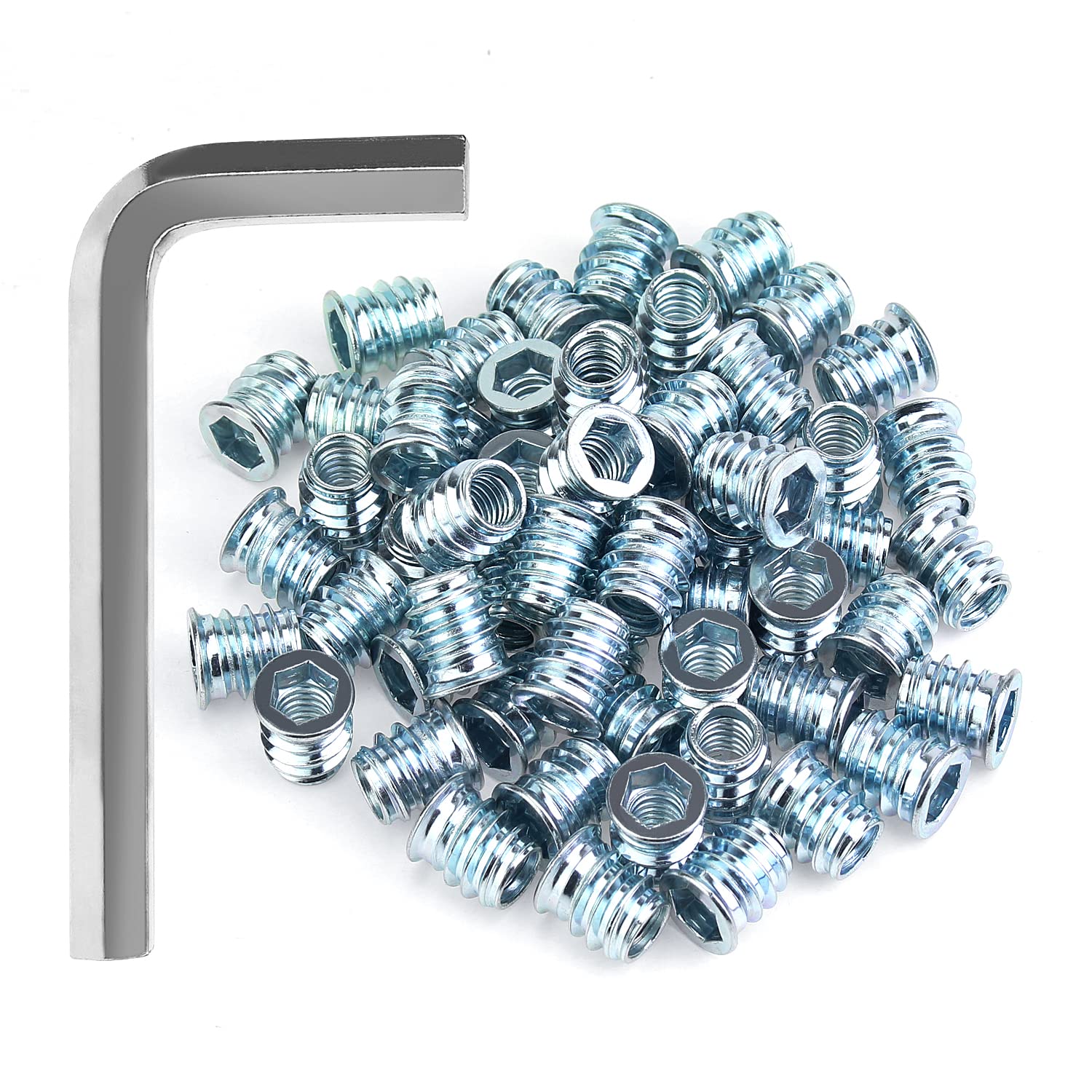 Threaded Inserts Kit - 148 Pcs Wood Screw Inserts -16 Threaded Inserts Kit - 148 Pcs Wood Screw Inserts -16