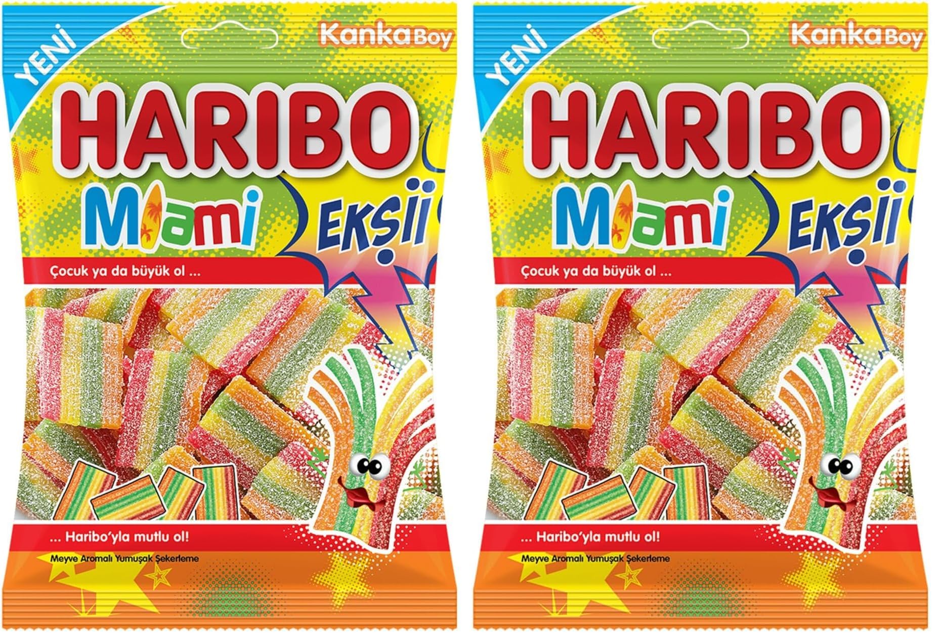 Haribo Miami Ekşi 70 g 2li paket