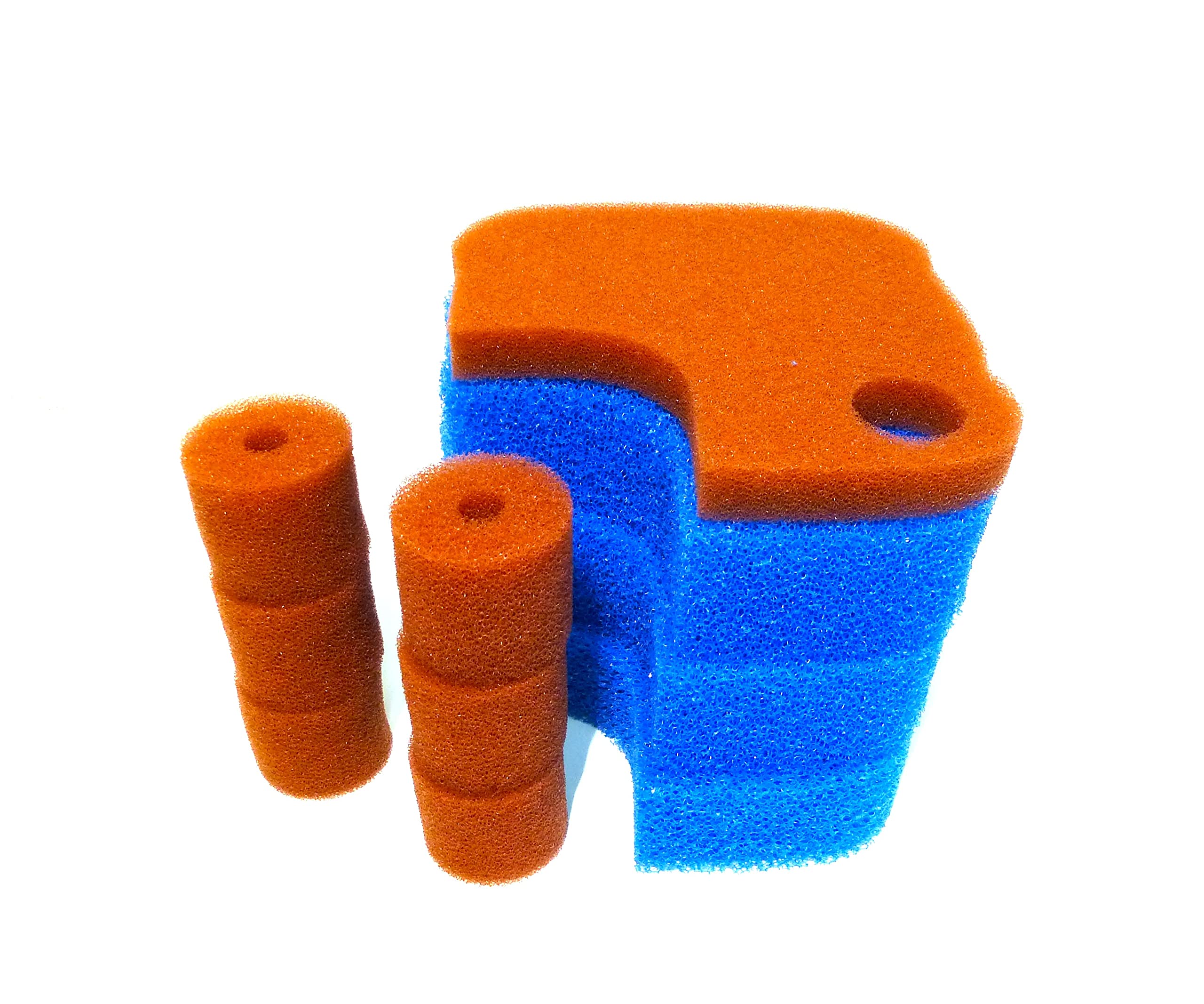 Ersatz Filterschwämme (3 x Blau 1 x Rot Plus 6 x Rund Rot) passend für Oase Biomaster 600 und 600 Thermo