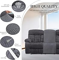 Vista 169 de Fundas 100% impermeables para sofá reclinable seccional, fundas para sofá reclinable en forma de L, funda para sofá seccional de esquina