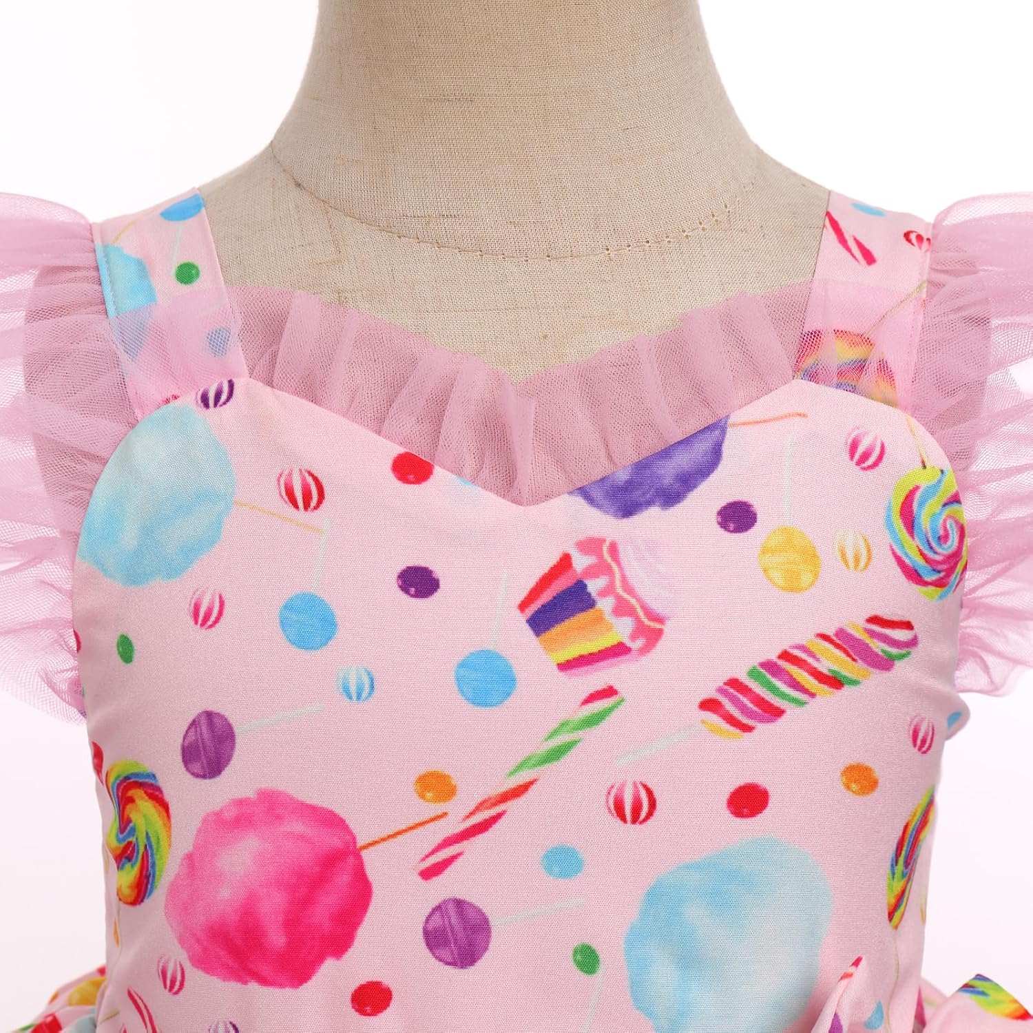 IMEKIS Toddler Girls Birthday Dress Cow Strawberry Floral Tulle Princess Party Dresses Summer Cake Smash Photo Shoot