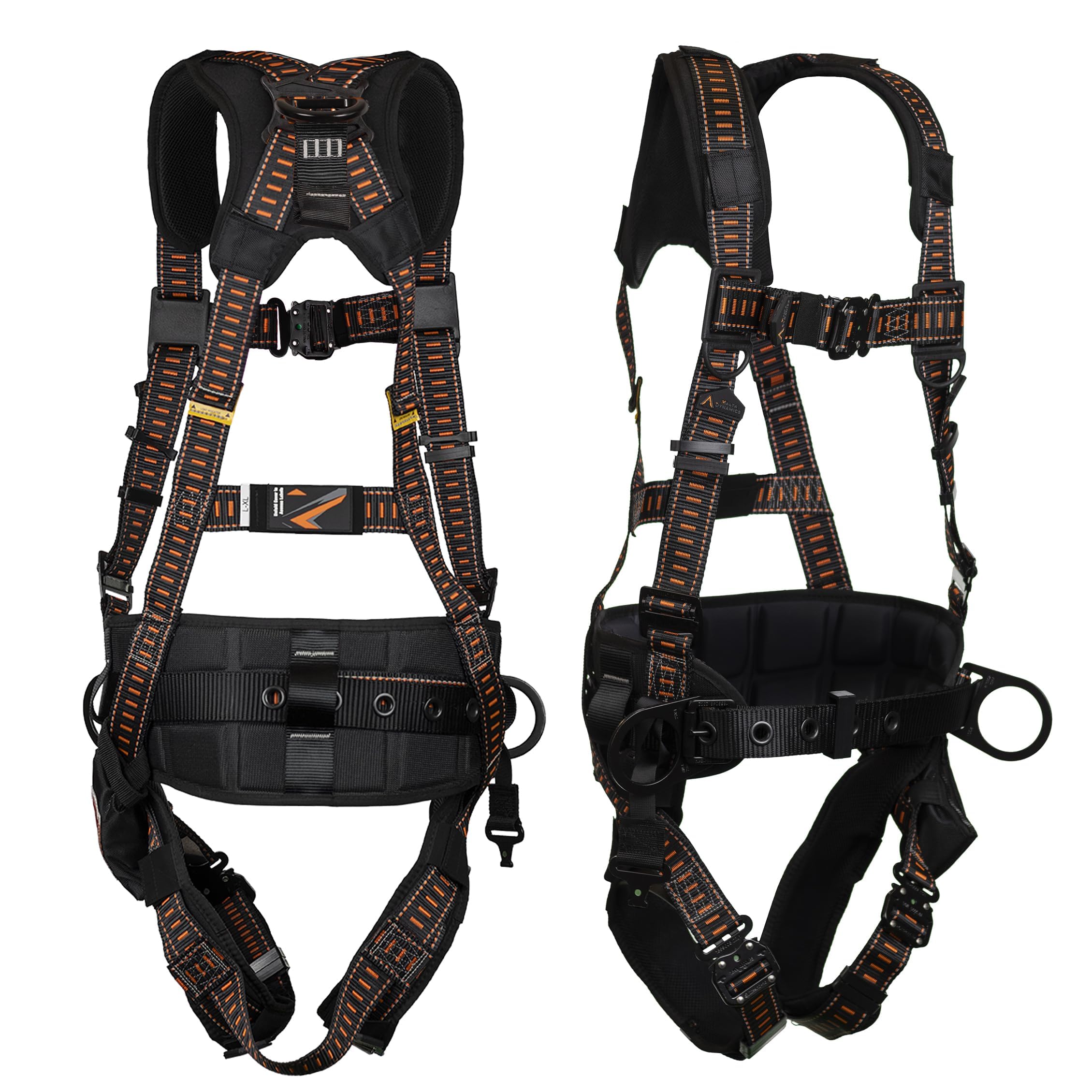 Malta Dynamics Warthog Comfort MAXX Steel Harness – Full-Body Fall Protection Harness and OSHA & ANSI Compliant