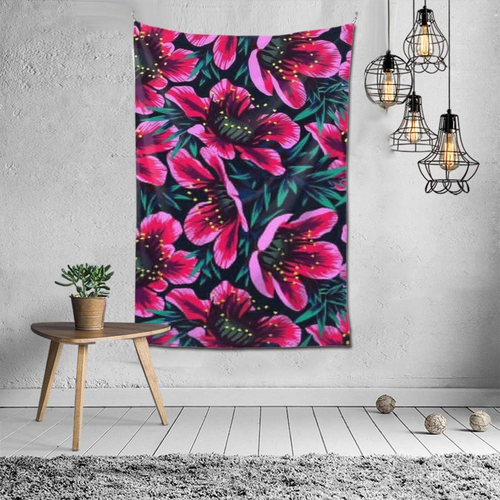 Flower Patterns Tps2nice फैशन आंतरिक सजावट बहुक्रियाशील बेडरूम व्यक्तित्व उपहार इनडोर दीवार फांसी कक्ष पर्दा उपहार दीवार सजावट