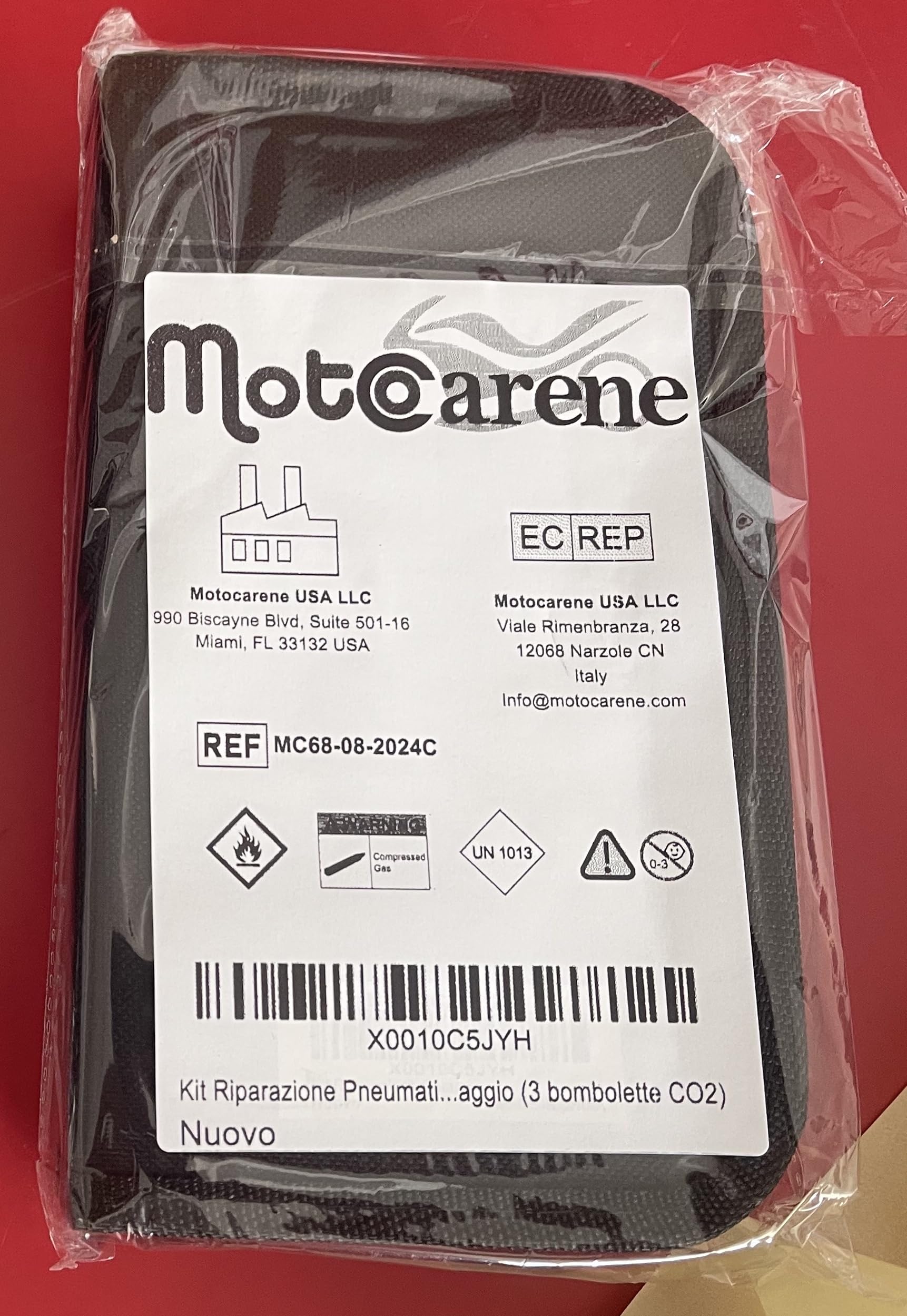 Kit de Reparación de Neumáticos para Moto con 3 Bombonas de CO2 - Completo y Compacto, Ideal para Emergencias y Reparaciones Rápidas en el Camino (Pro 6 CO2)