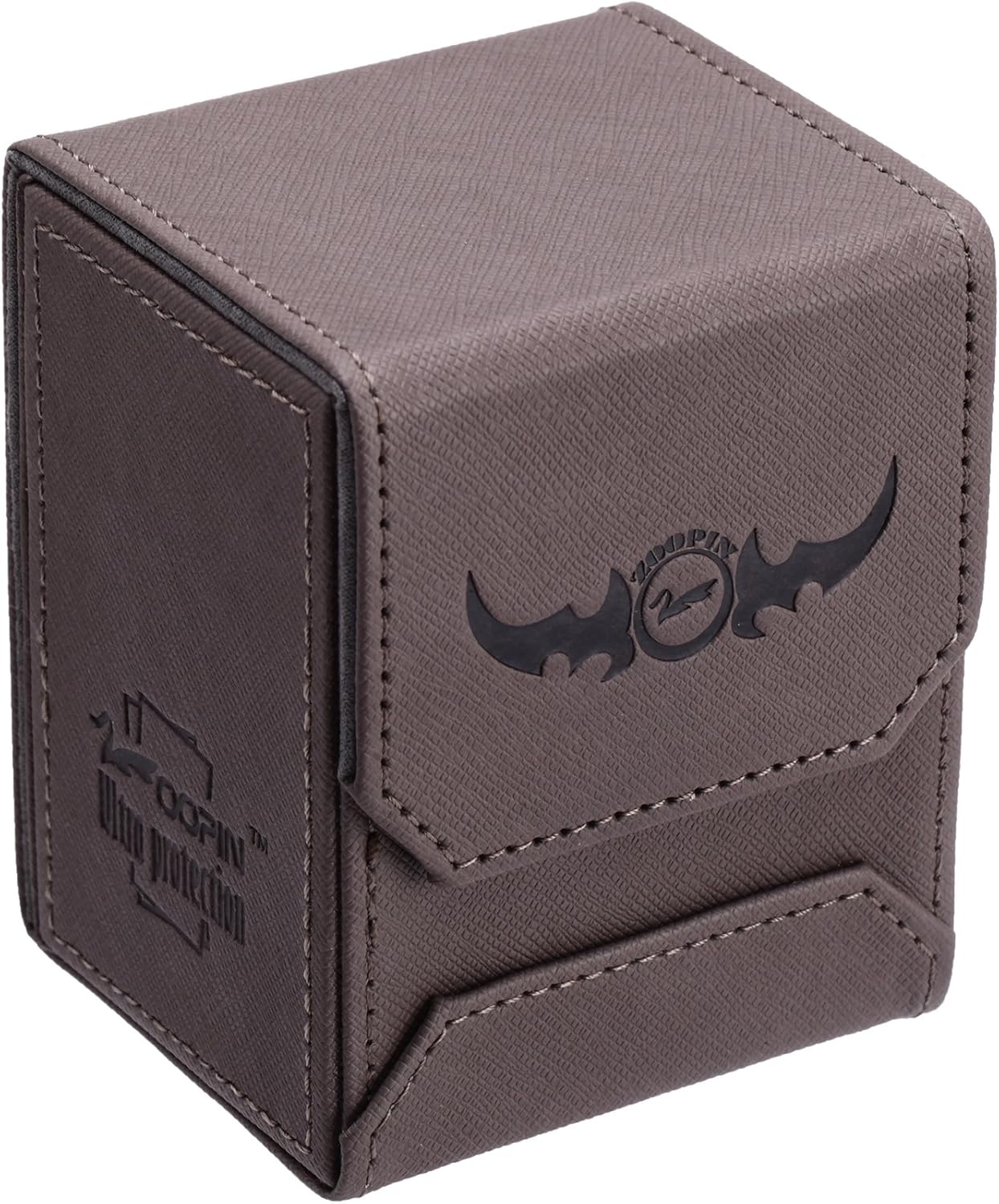 Caixa de baralho de couro Zoopin Caqui para cartas colecionáveis