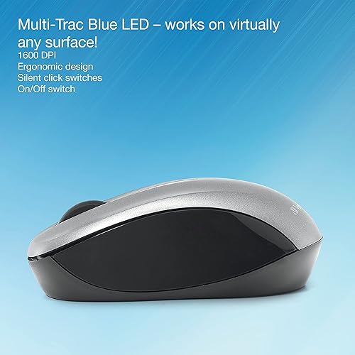 Miniatura 7 de Verbatim Combo de teclado y mouse inalámbricos, compacto y silencioso de 2.4 GHz, sin retrasos, mouse inalámbrico y teclado con receptor nano USB