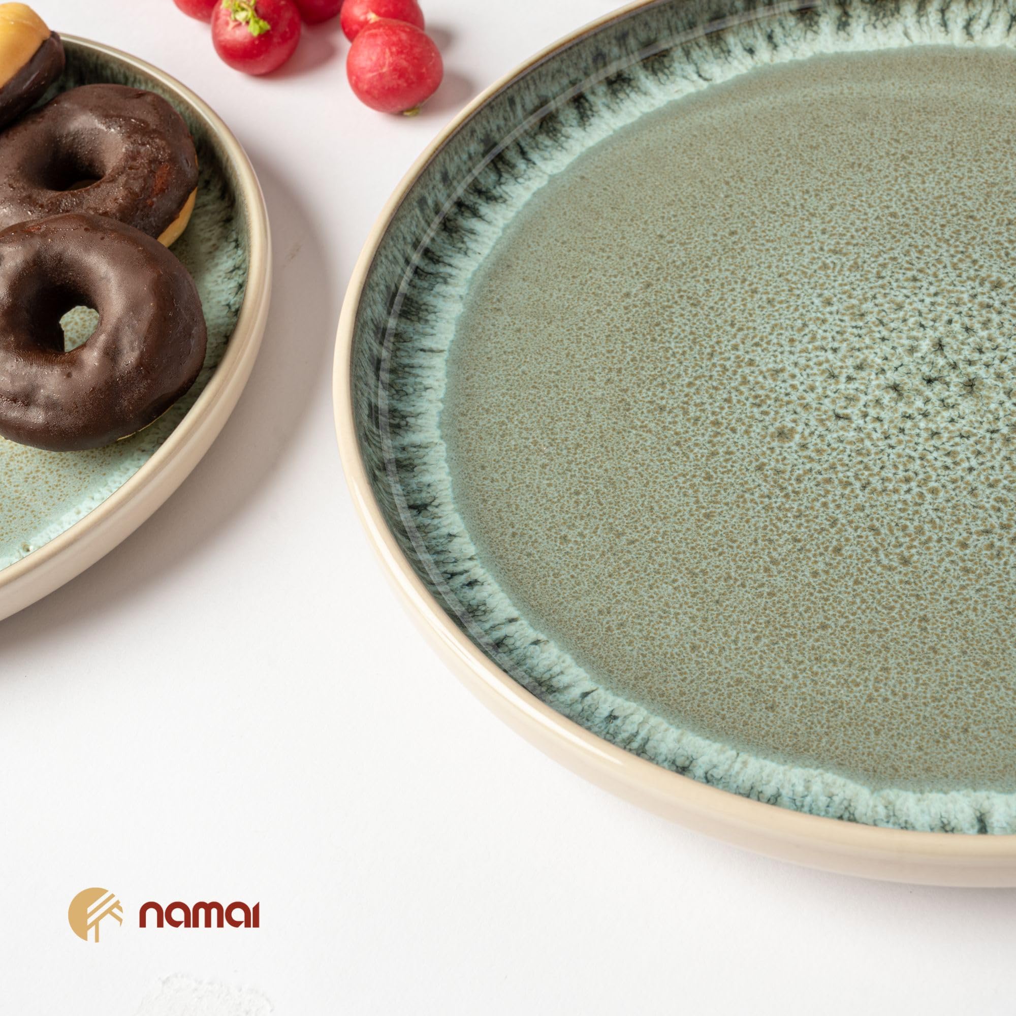 Set 4 Ciotole Colazione In Porcellana - 450 ML, Lavastoviglie E Microonde Safe - Foto 9