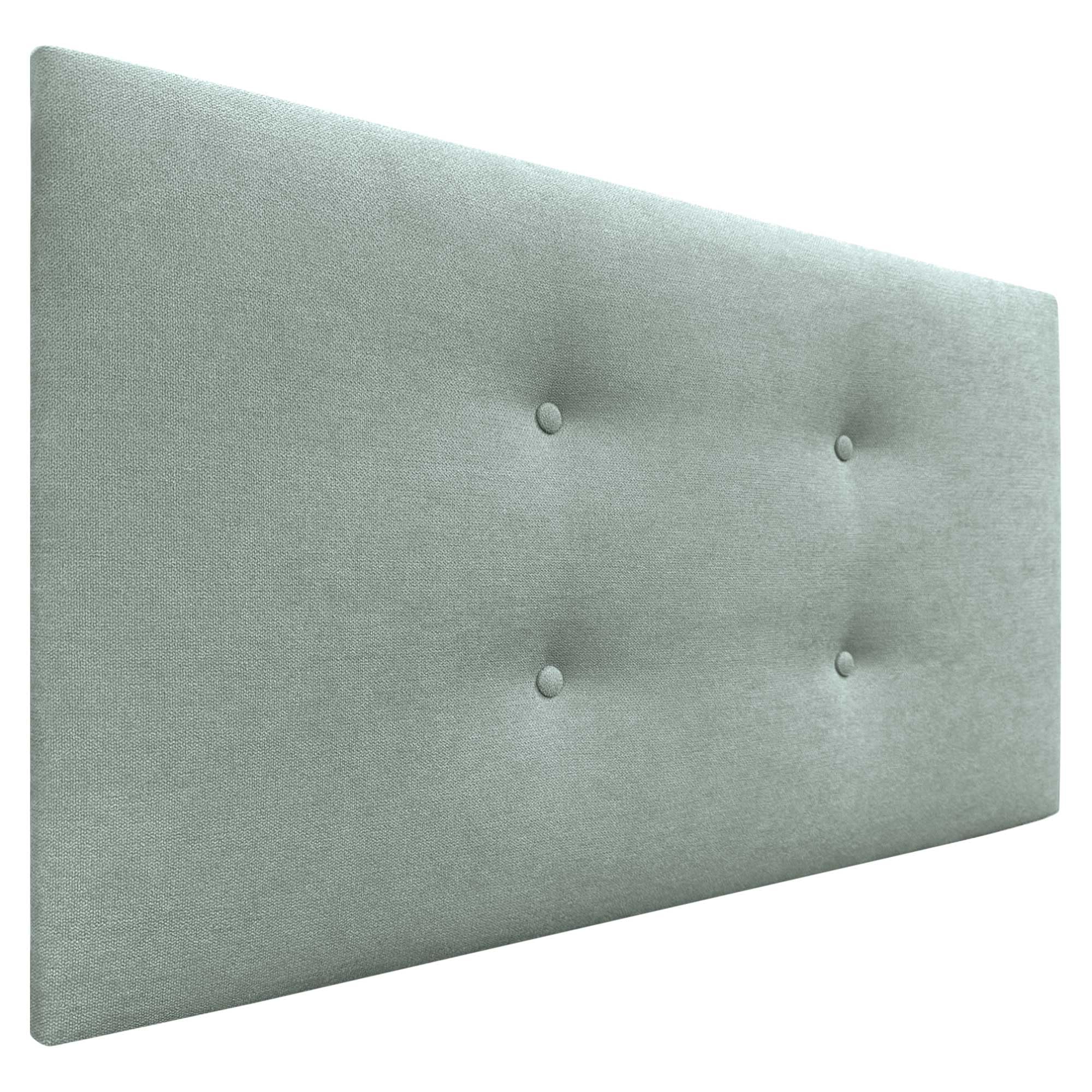 DHOME Cabecero de Polipiel o Tela AQUALINE Pro con 2 hileras de Botones Cabezal tapizado Cama Lujo (Tela Verde Agua, 105x50cm (Camas 80/90/105))