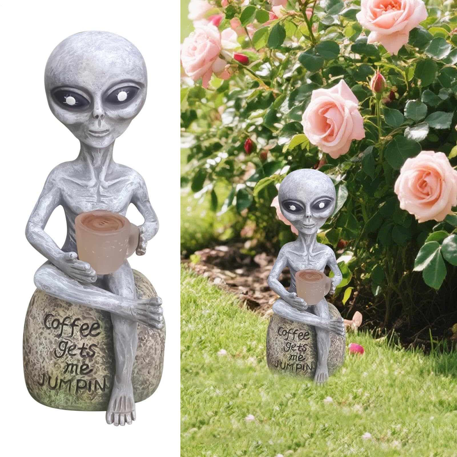 Lampy solarne ogrodowe Dekoracyjna wodoodporna statua z żywicy