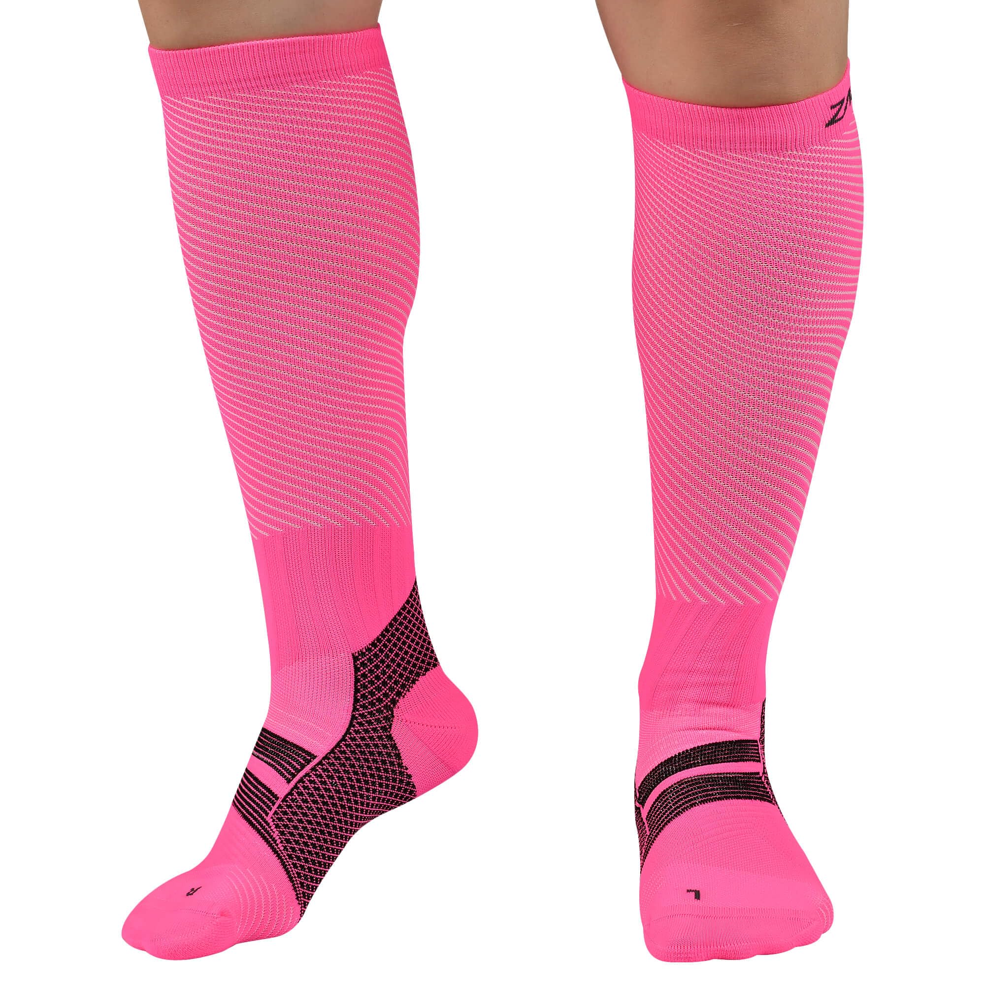 ZaTech Plantarfasziitis Kompressionsstrümpfe für Herren & Damen, Sport Kompressionssocken, Thrombosestrümpfe, 20-30 mmHg.