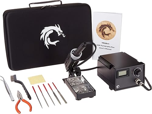 Herramienta profesional que quema madera de 60W con control de temperatura digital y 20 puntas