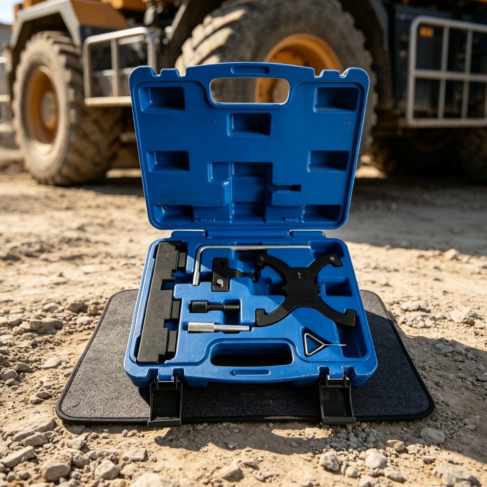 Colcolo Outillage Blocage Distribution Moteur Fixateur Cale Calage Pignon Cranté Clé Hexagonale L Mallette Rangement Interne Compartiment Séparé